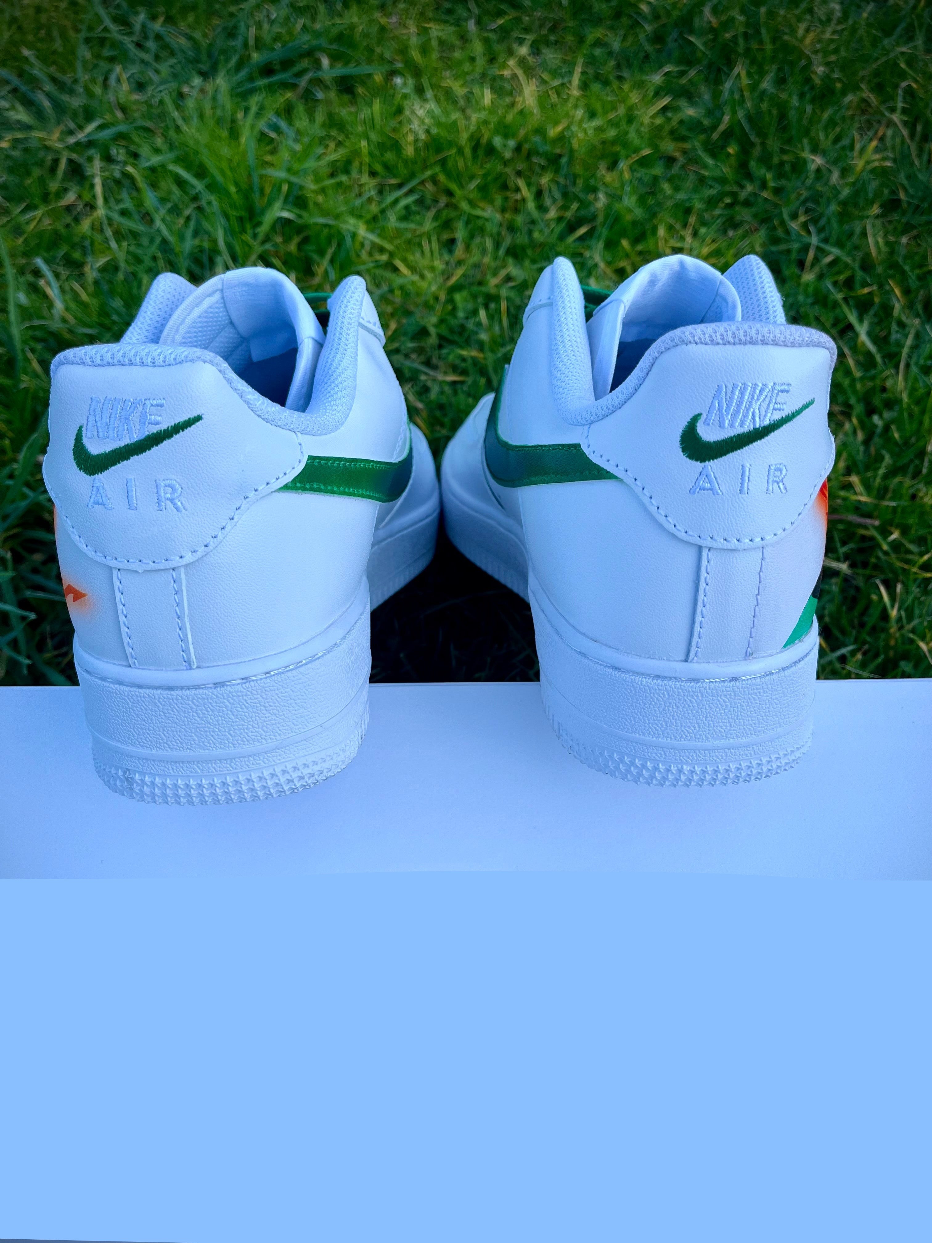 [Custom One piece / kimetsu no yaiba Zoro vs Tanjiro] Air Force 1 Skateboarding Shoes Unisex