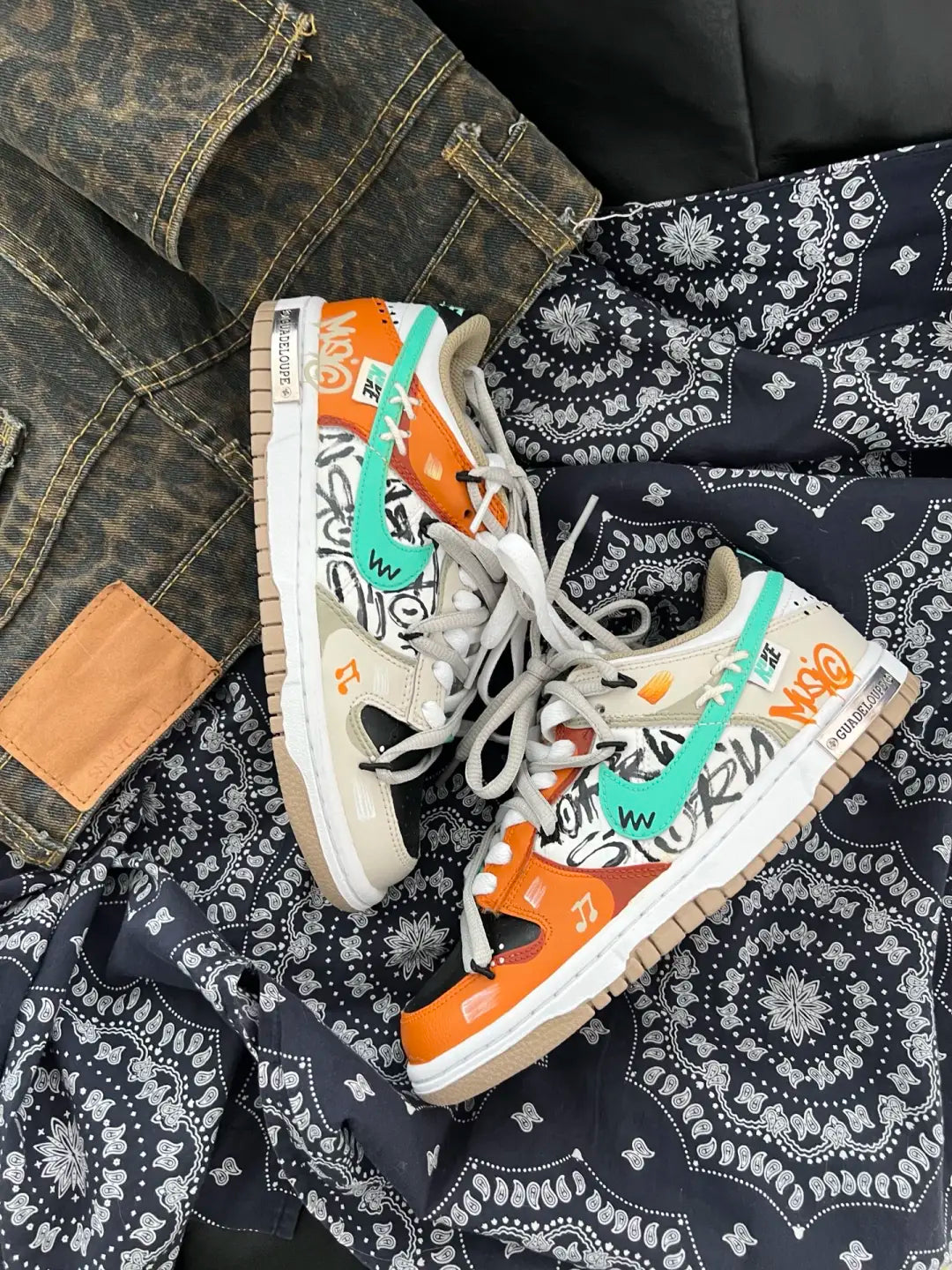 Sunset Mix - Beige Orange Women's