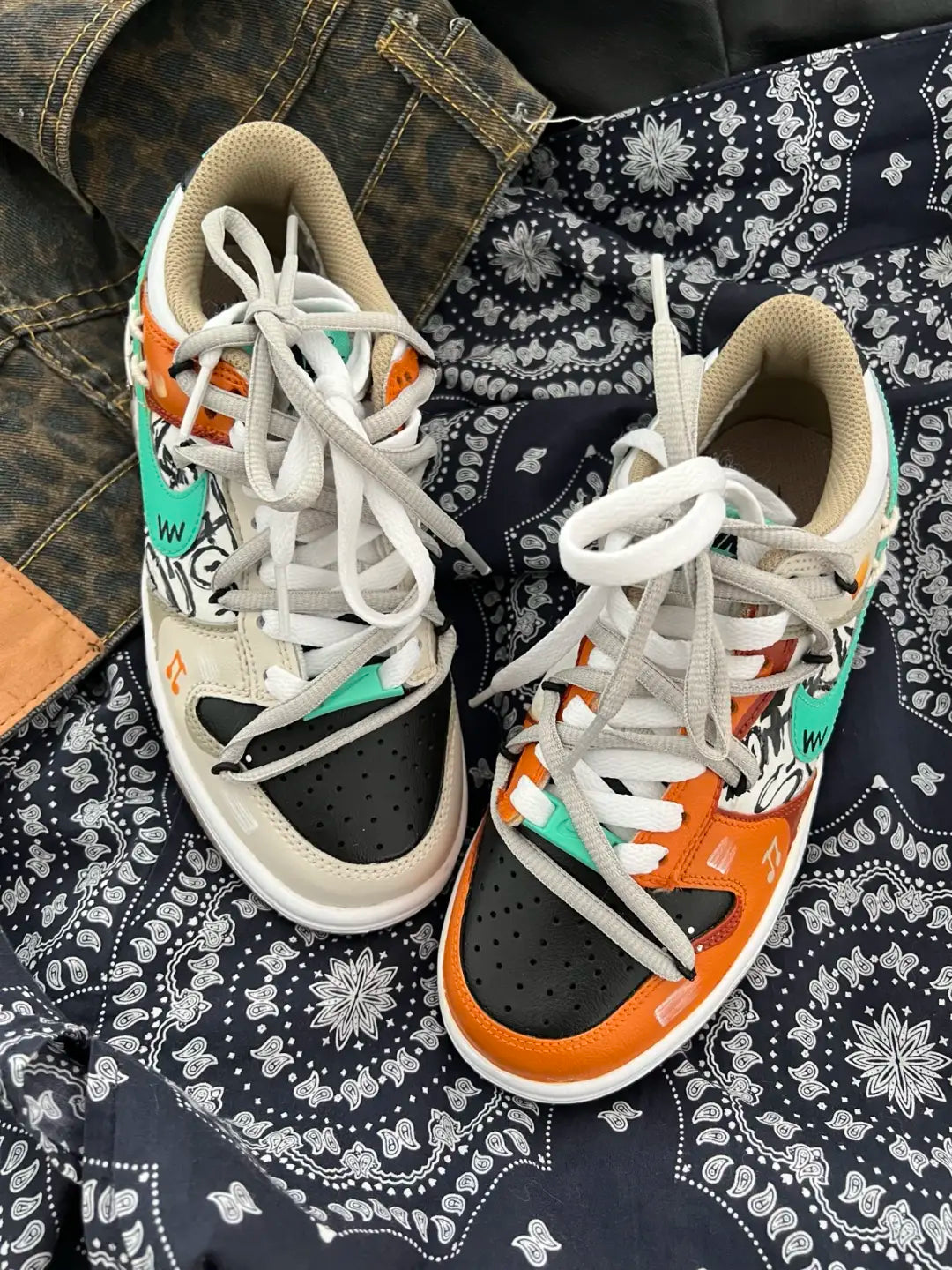 Sunset Mix - Beige Orange Women's