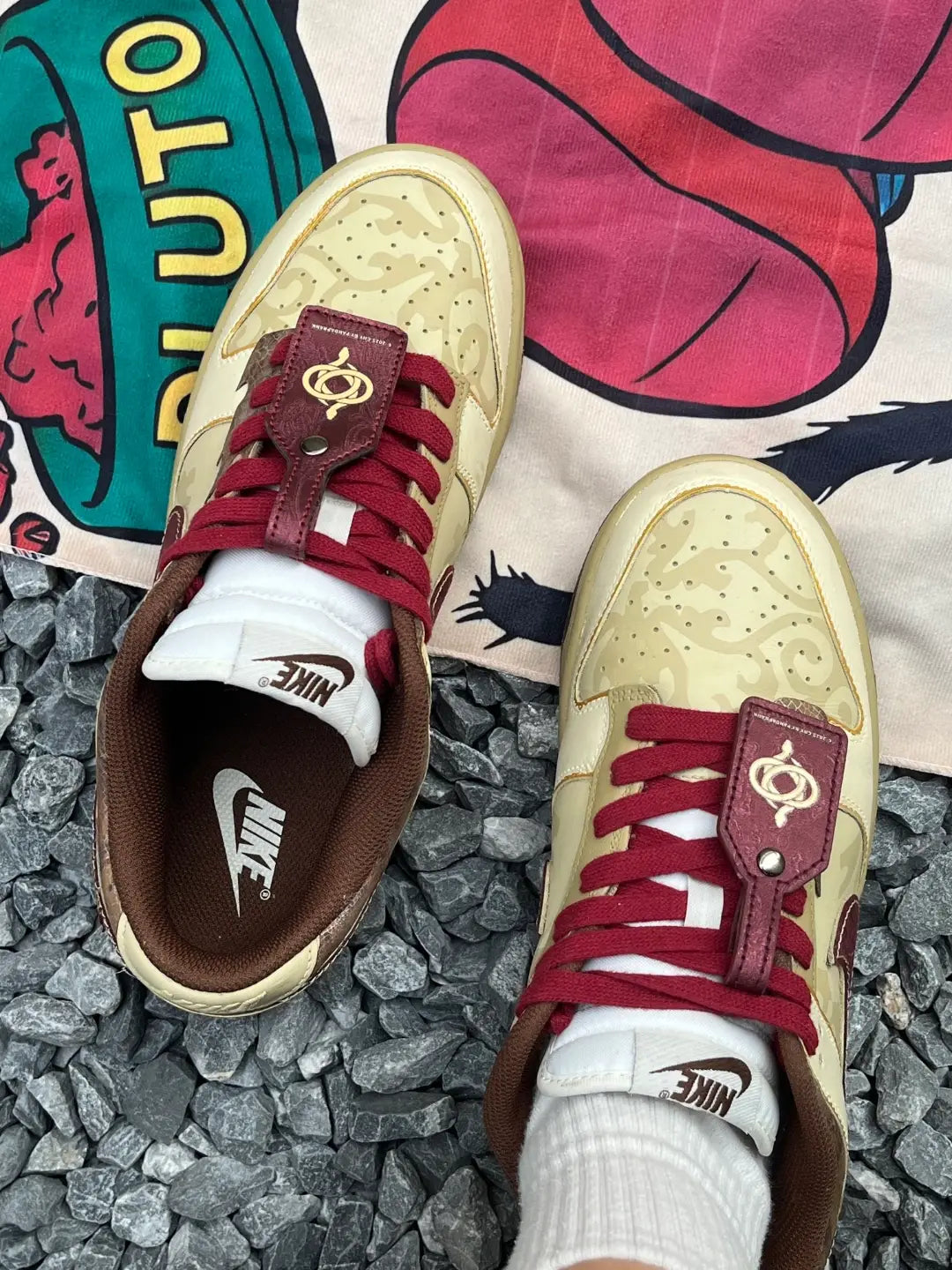 Golden Snake Fortune - Women's Dunk Low Custom