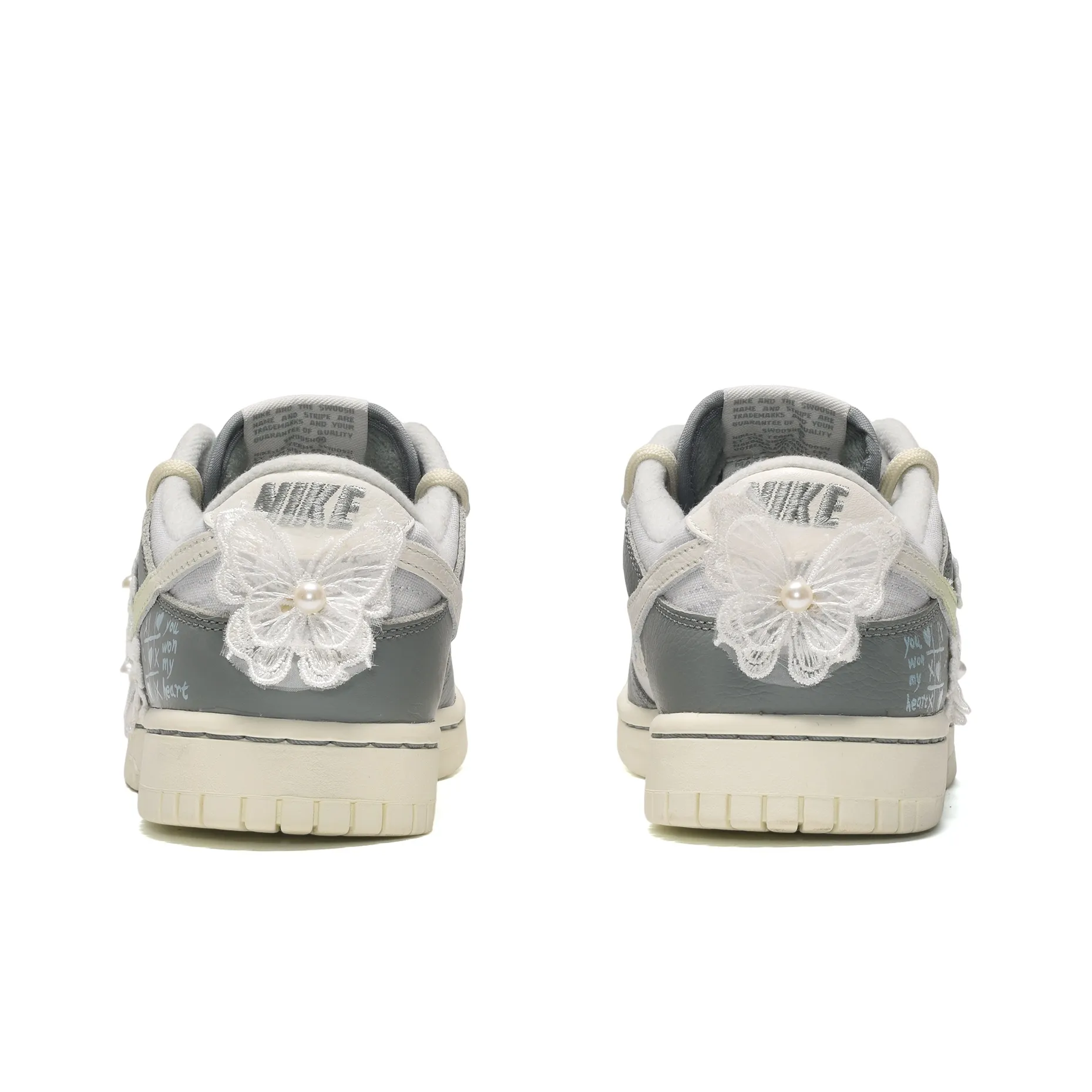 Pearl Confession Letter-  Dunk Skateboarding Shoes Unisex Low-top