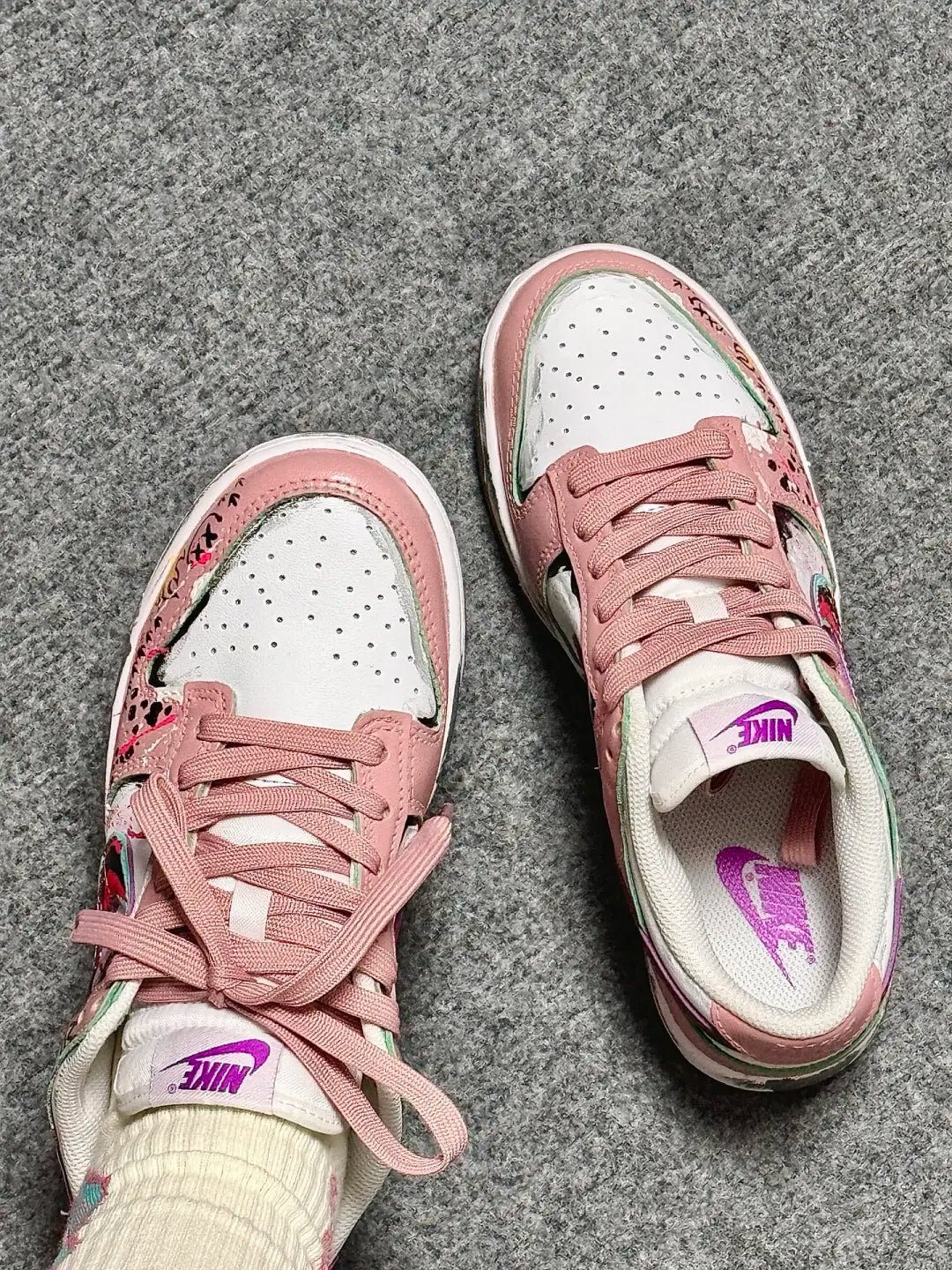 [Custom Smiley Face] Air Force 1 Skateboarding Shoes Unisex