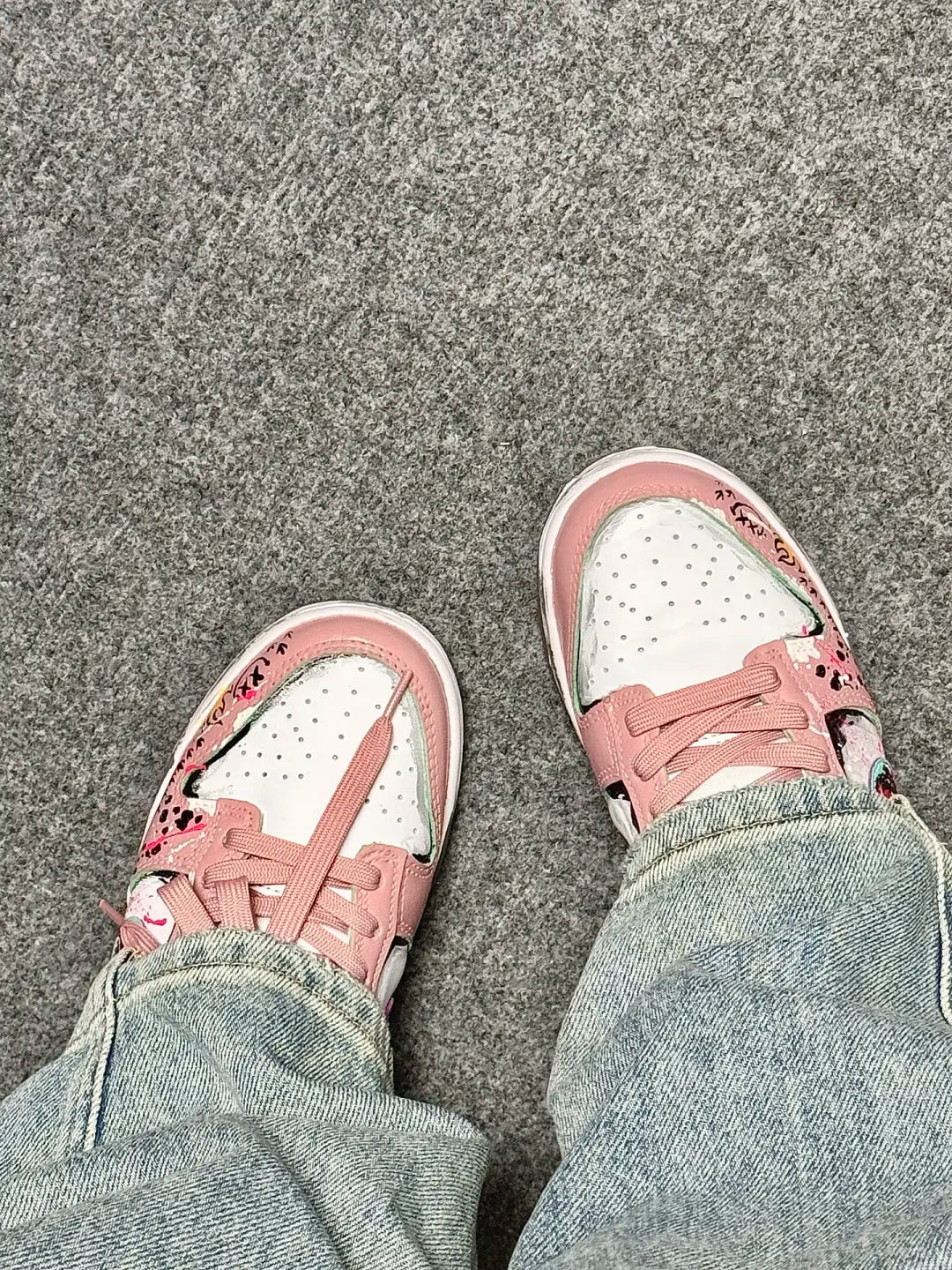 [Custom Smiley Face] Air Force 1 Skateboarding Shoes Unisex