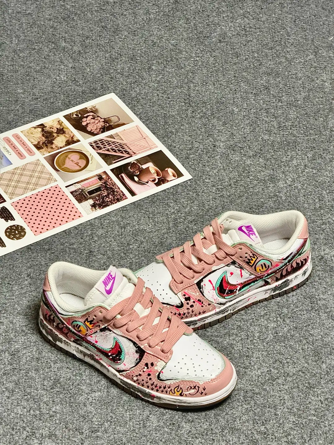 [Custom Smiley Face] Air Force 1 Skateboarding Shoes Unisex