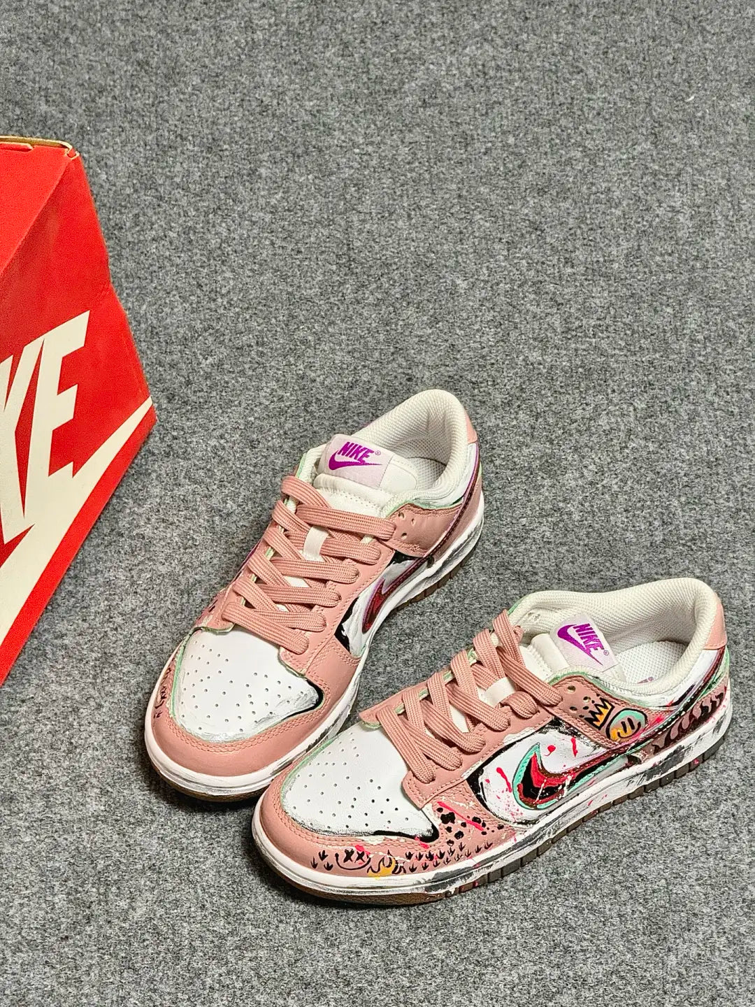 [Custom Smiley Face] Air Force 1 Skateboarding Shoes Unisex