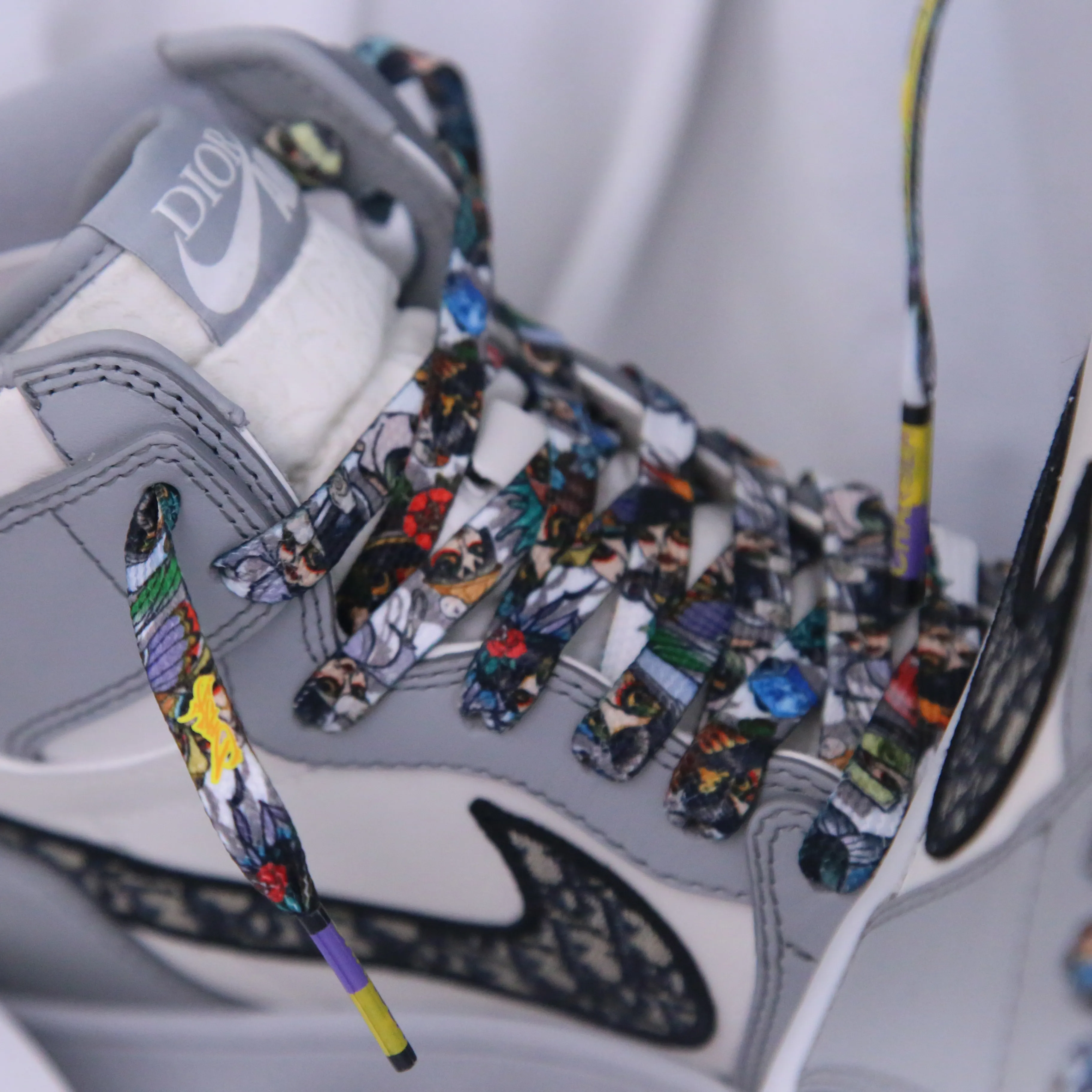 Street Hip Hop Tattoo Design Unisex Couple Shoelaces