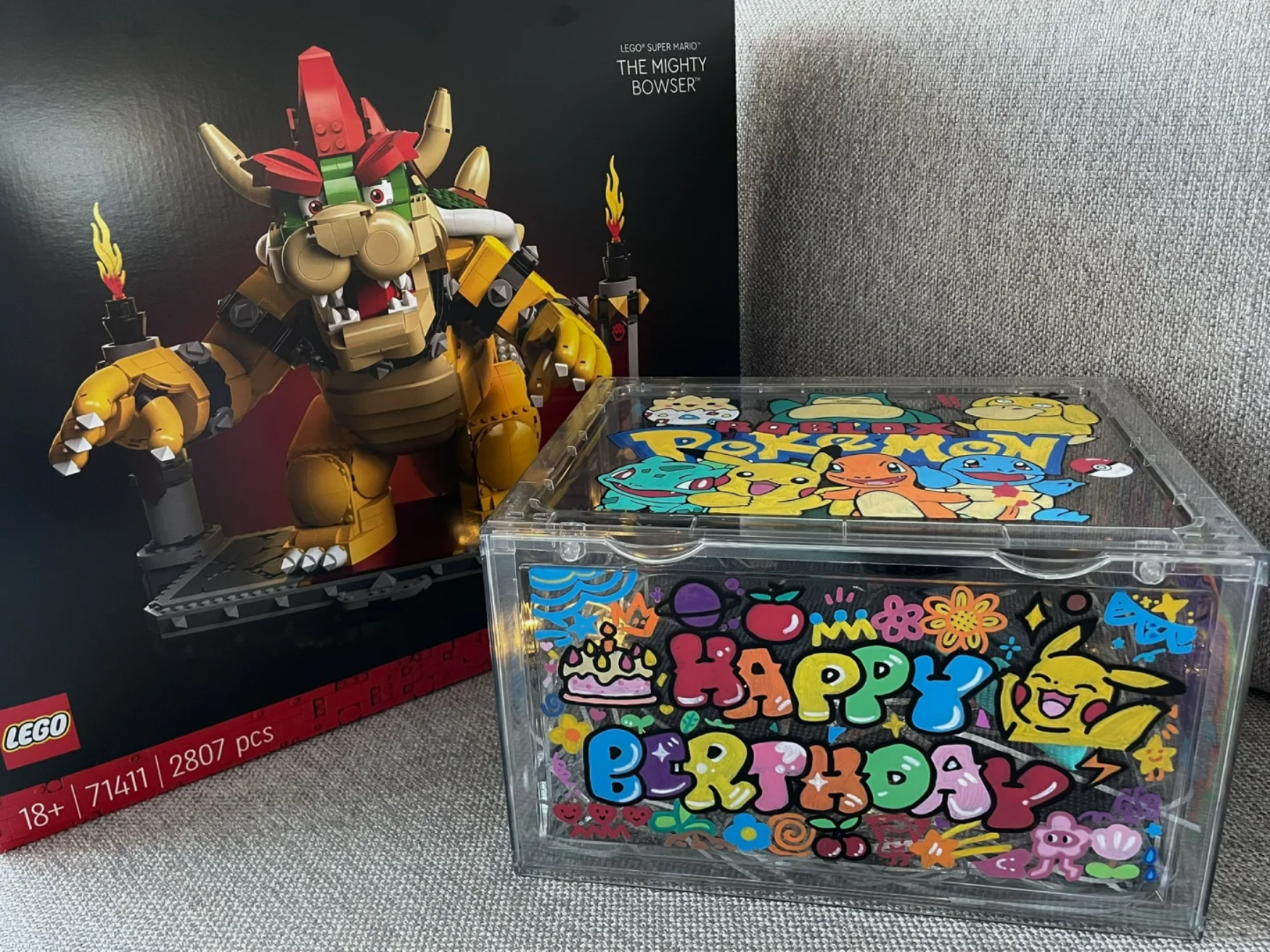 Personalized Graffiti Transparent Custom Shoe Box（Personalized customization required, please contact customer service)