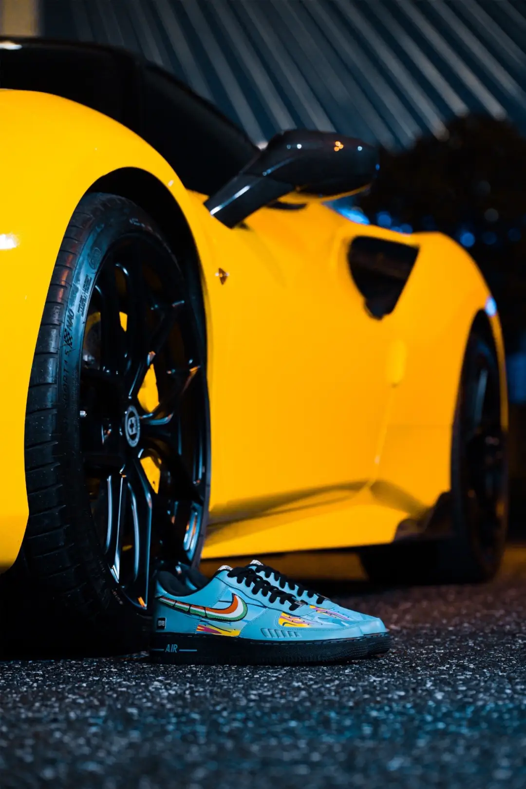 [Customized Sports Car Fr Track] Air Force One Of One dream car Shoes Unisex