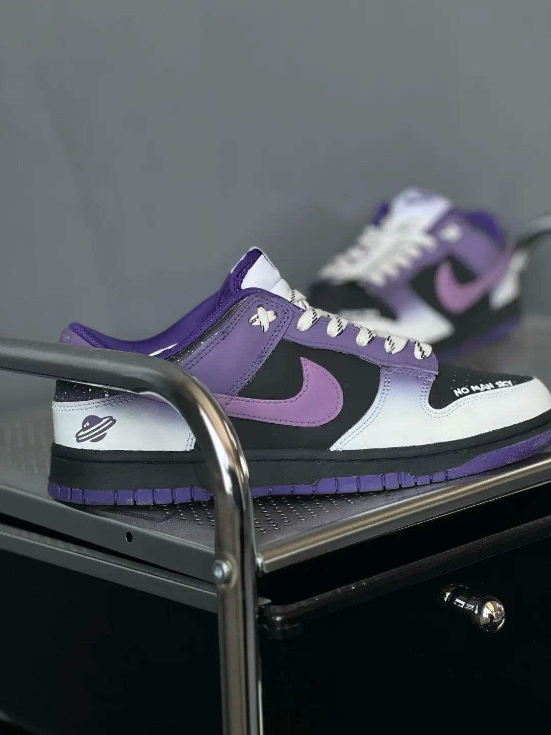 [Custom No Man Sky] Dunk Low Skateboard Shoes Unisex Purple/Faded Color Style