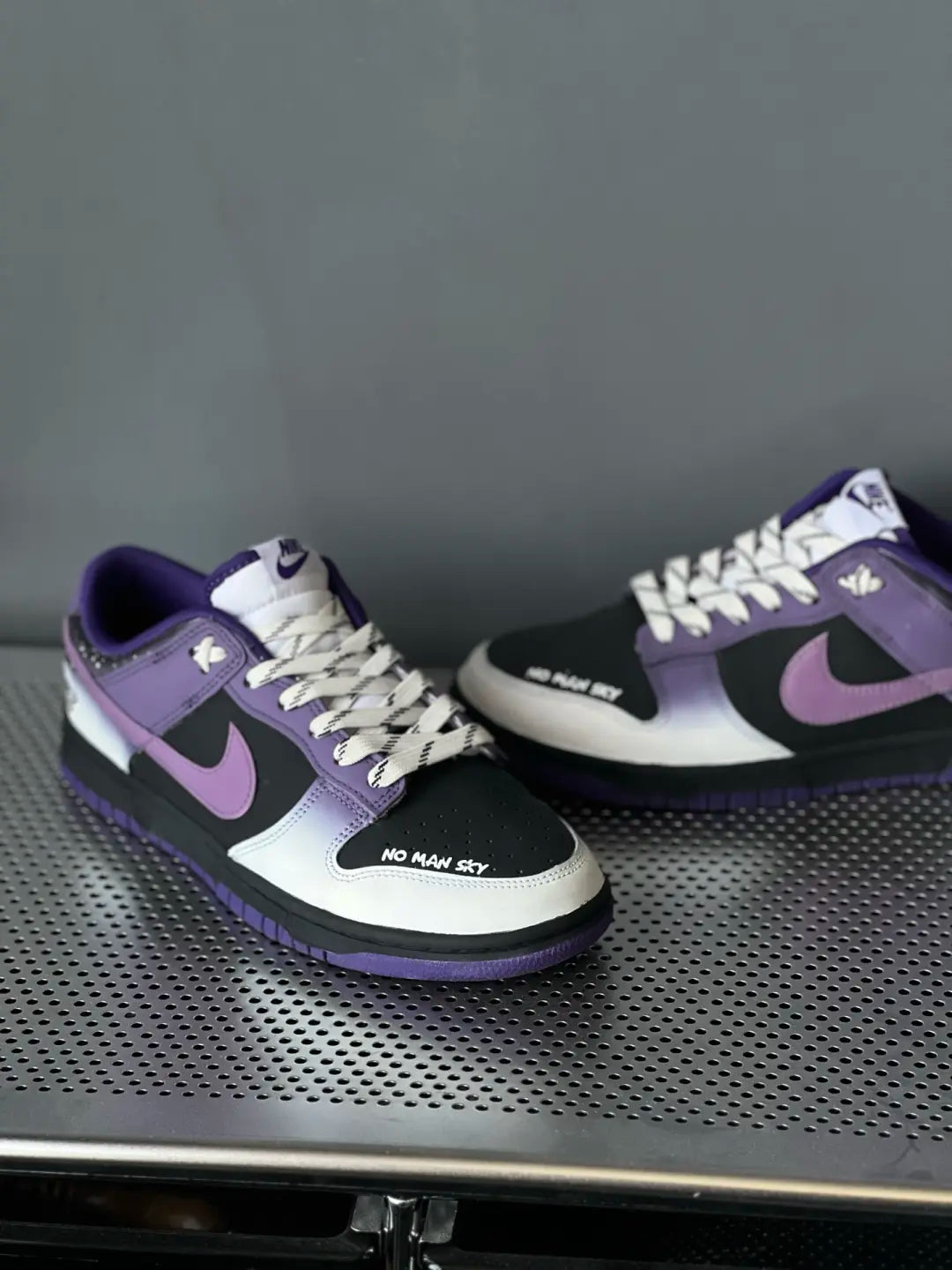 [Custom No Man Sky] Dunk Low Skateboard Shoes Unisex Purple/Faded Color Style