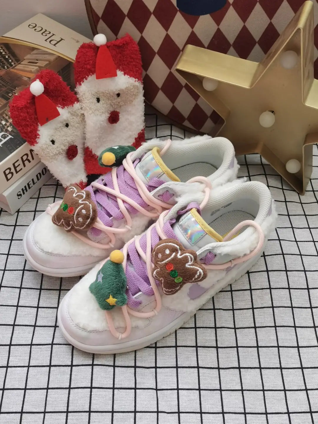 [Custom Cute Plush Christmas Party] Dunk Low Skateboard Shoes Unisex