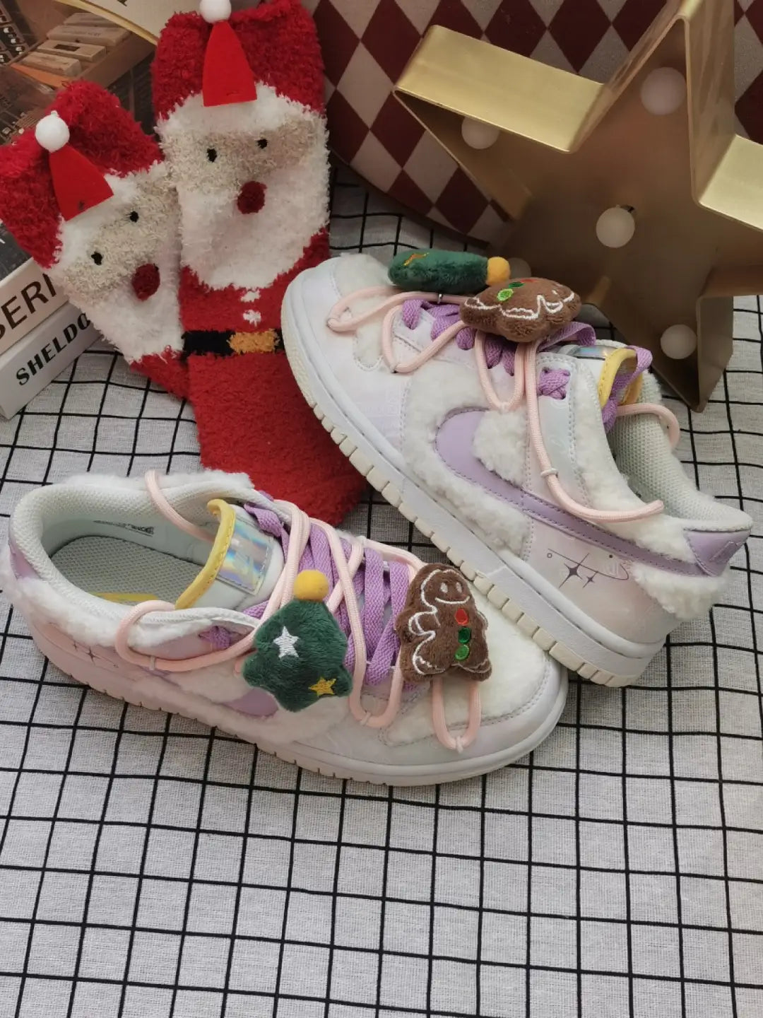 [Custom Cute Plush Christmas Party] Dunk Low Skateboard Shoes Unisex