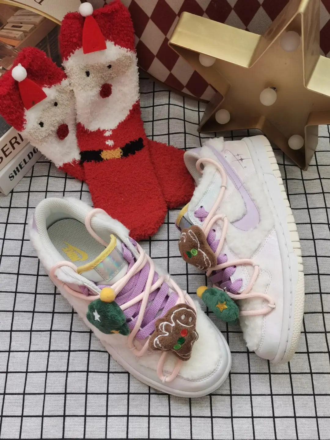 [Custom Cute Plush Christmas Party] Dunk Low Skateboard Shoes Unisex