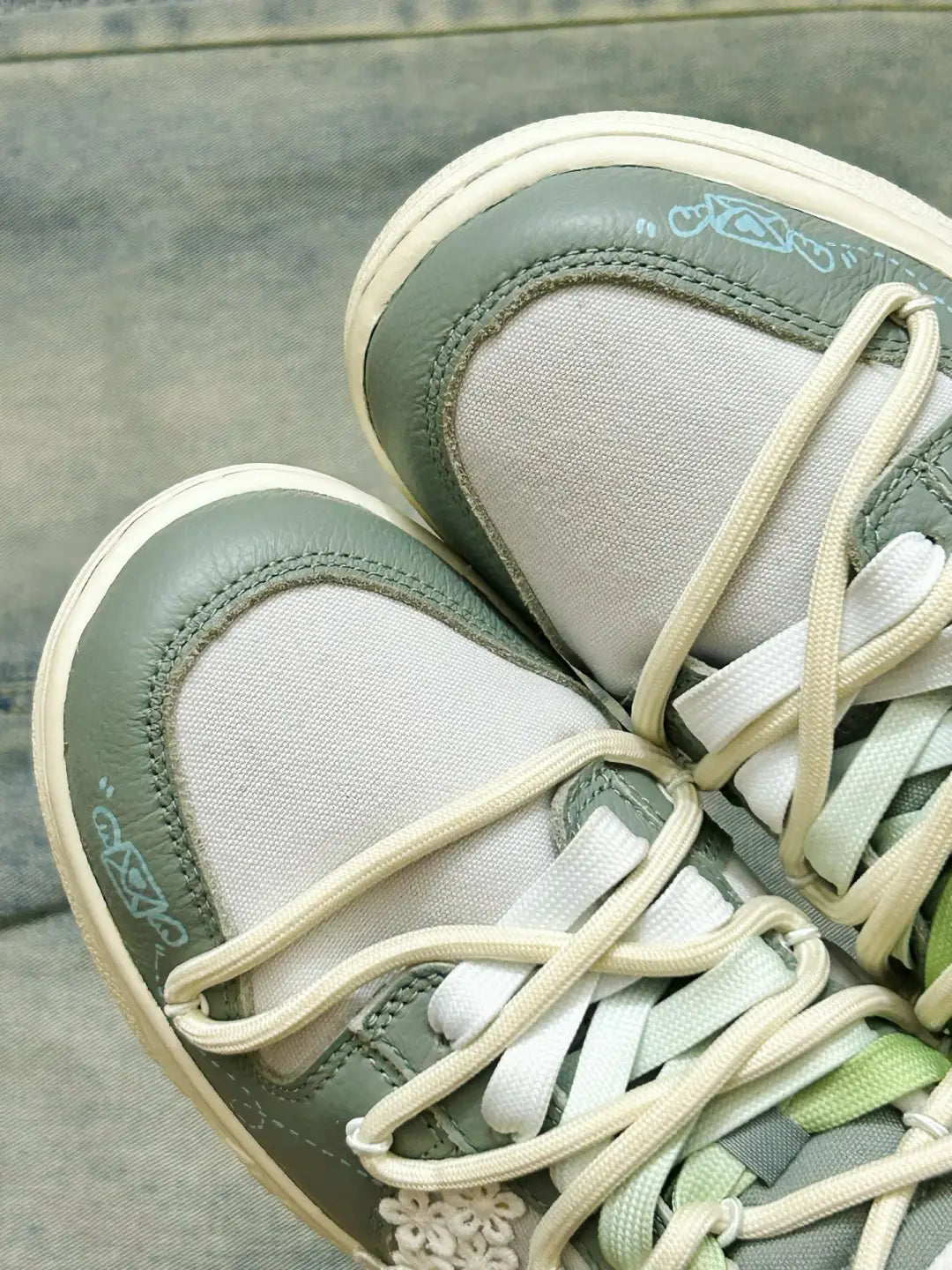 Pearl Confession Letter-  Dunk Skateboarding Shoes Unisex Low-top