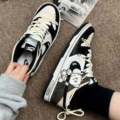 [Custom Female stuffed bear S-BOX]  Dunk Skateboarding Shoes Women's
