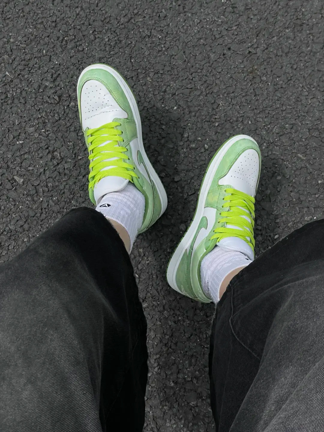 [Custom Tundra] Air Jordan Low - Top Skateboarding Shoes Unisex Green