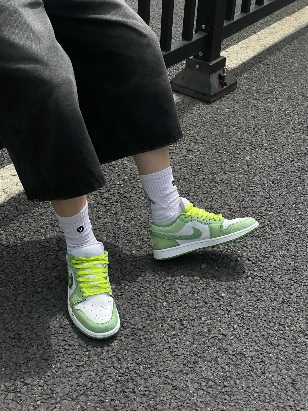 [Custom Tundra] Air Jordan Low - Top Skateboarding Shoes Unisex Green