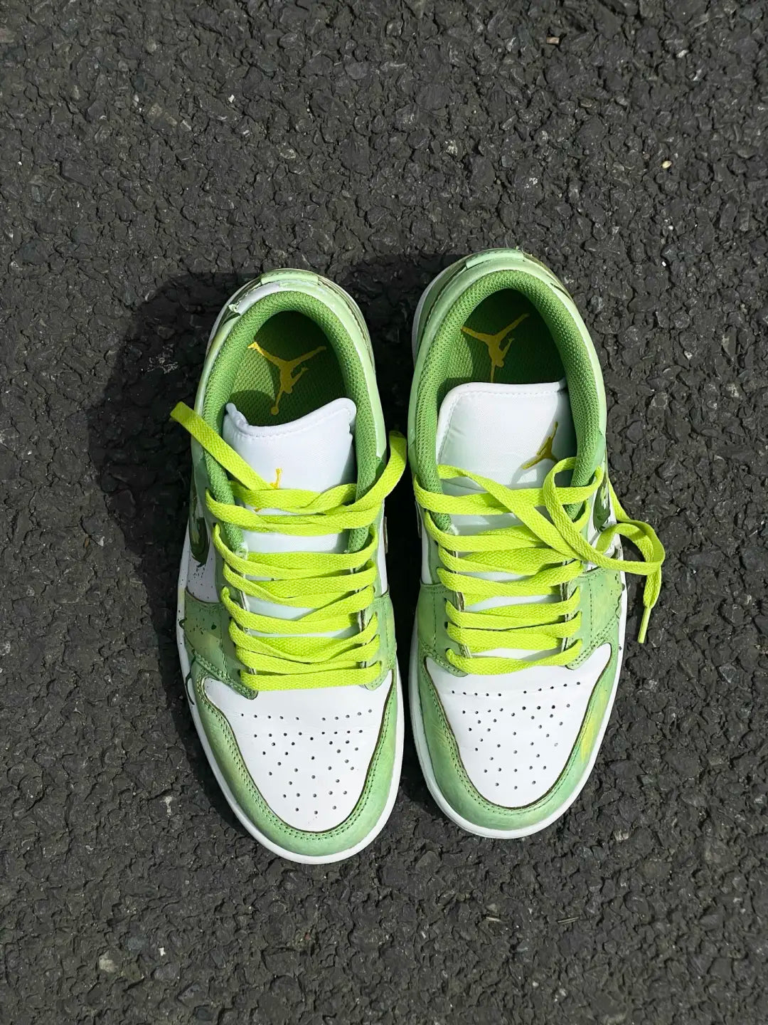 [Custom Tundra] Air Jordan Low - Top Skateboarding Shoes Unisex Green