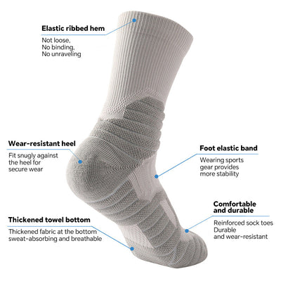 Training Socks Men's Sports Socks High Top Long Socks