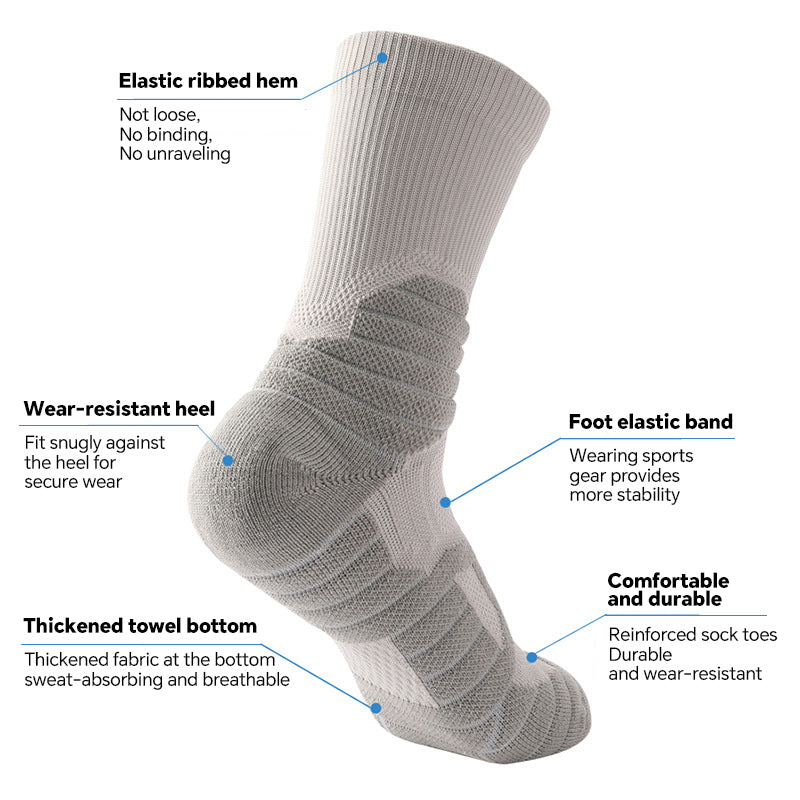 Training Socks Men's Sports Socks High Top Long Socks