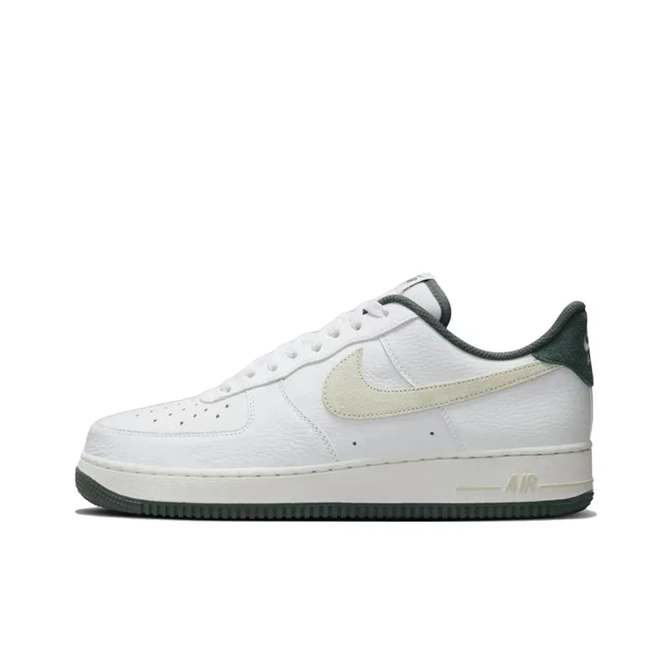 [Customized CloudStride] Air Force 1 Shoes Unisex White/Brown/Green