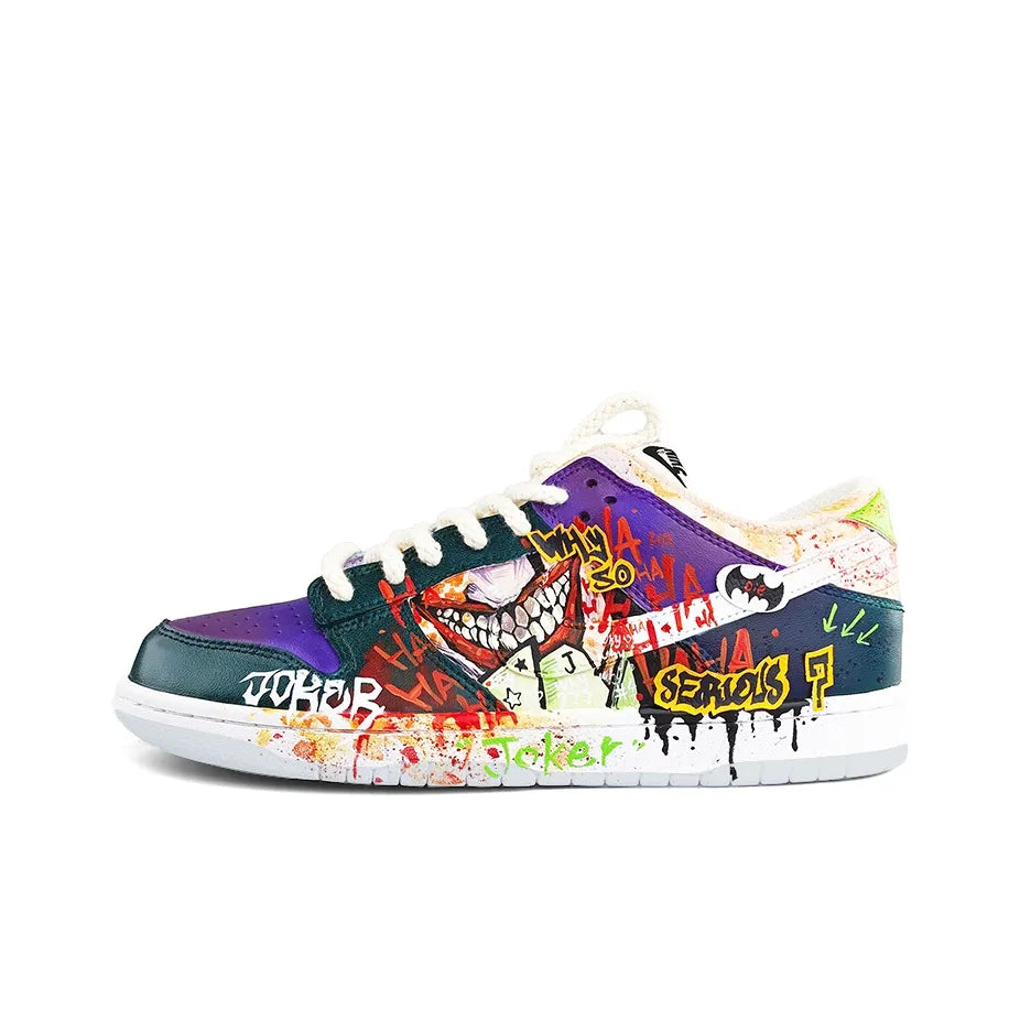 JOKER - Graffiti Hand-painted Mandarin Custom Dunk Low Unisex