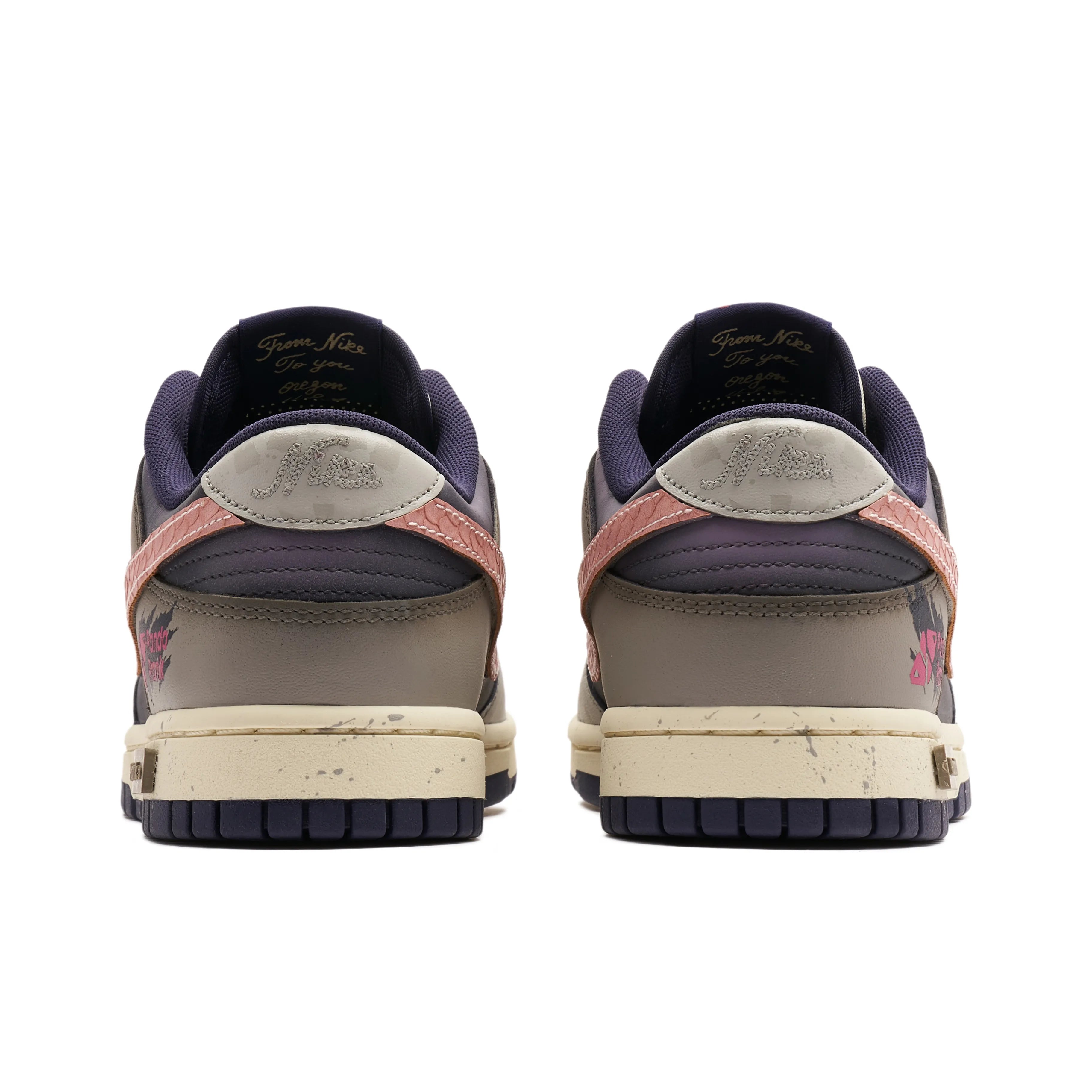 [Custom Heart of the Sandlands] Dunk Skateboarding Shoes Unisex Low-top Brown/Gray