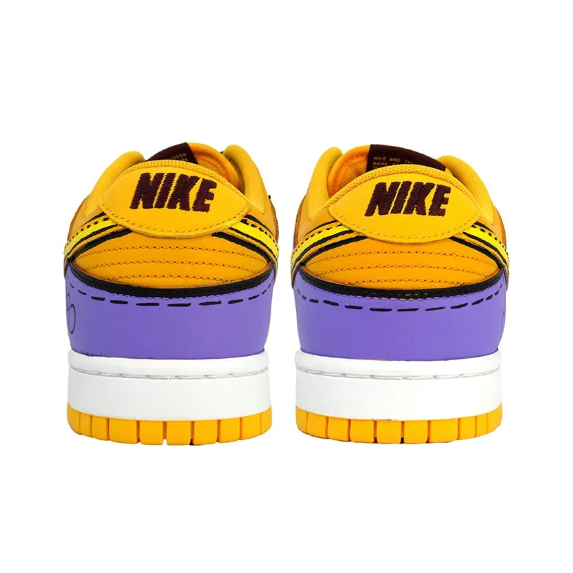 [Custom Radioactive Shark] Dunk Skateboarding Shoes Unisex Yellow/Purple/Green