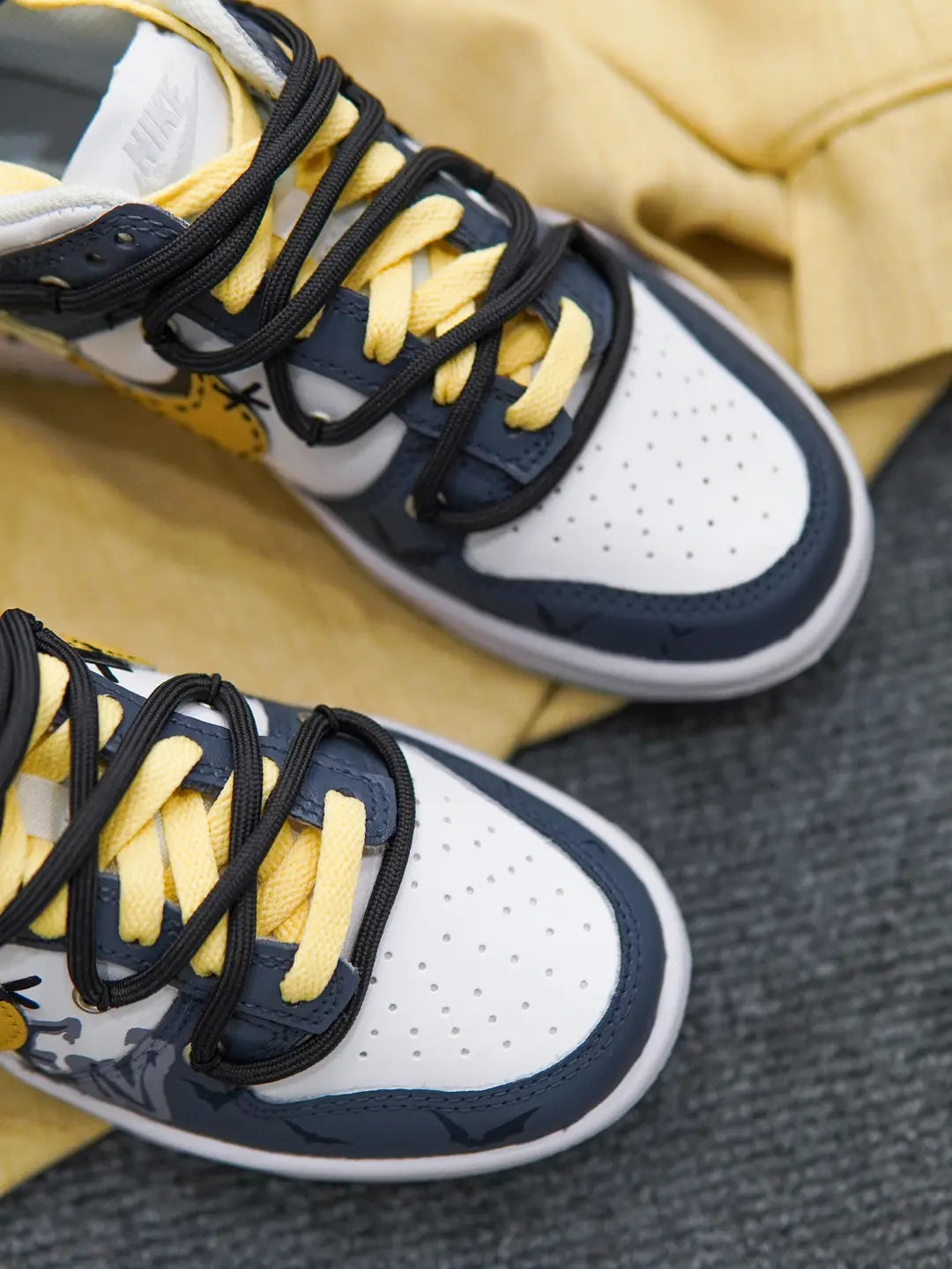 [Custom Bizarre Gathering] Dunk Skateboarding Shoes Unisex Low-top Blue/Gray