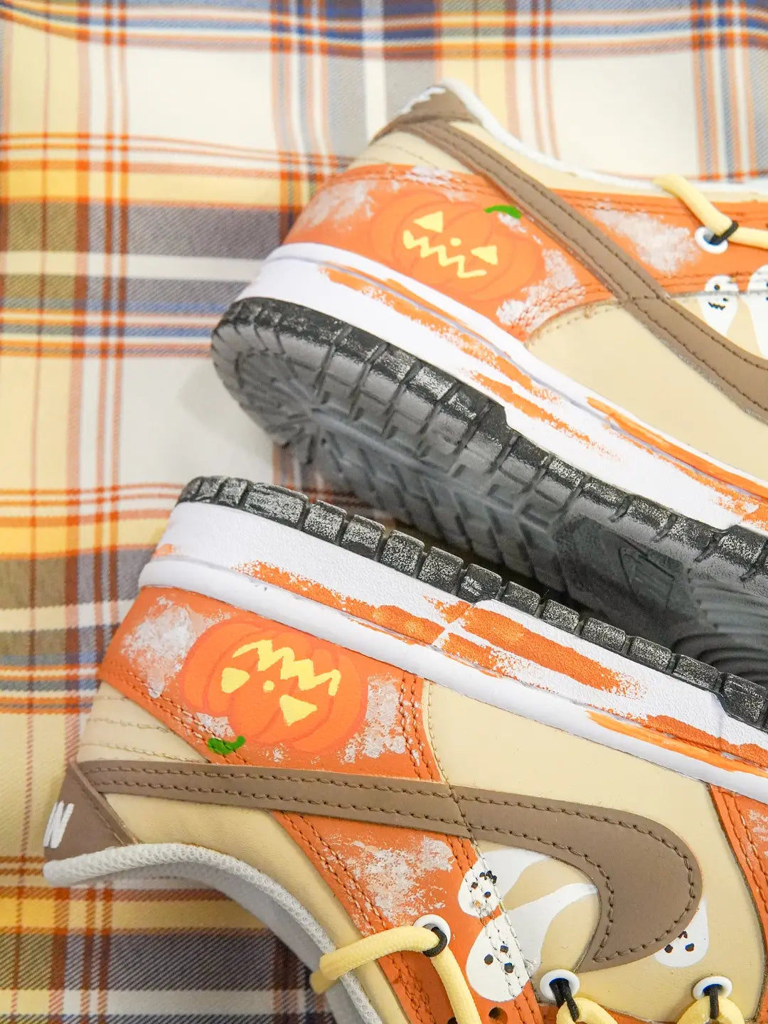 [Custom Sleepless Nights] Dunk Skateboarding Shoes Unisex Low-top Orange