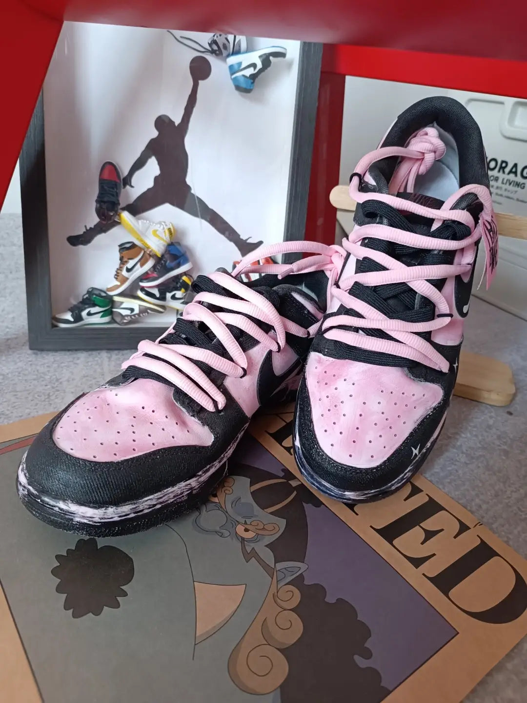 [Custom team66 Midnight Blush]  Dunk Skateboarding Shoes Men