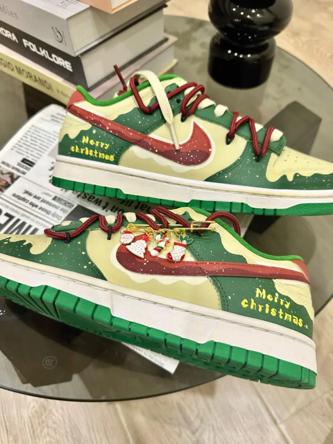 [Custom Christmas Dream Tour] Dunk Skateboarding Shoes Unisex Low-top