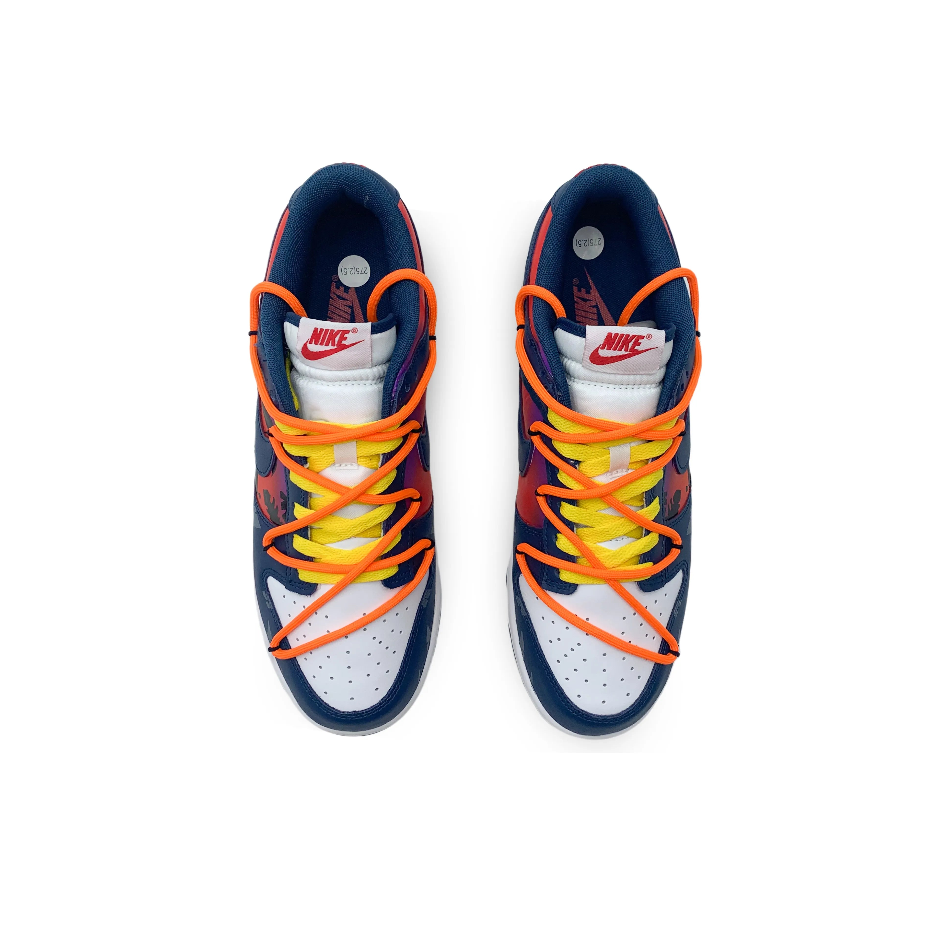 [Custom West Coast] Dunk Skateboarding Shoes Unisex Low-top Blue/Faded Color