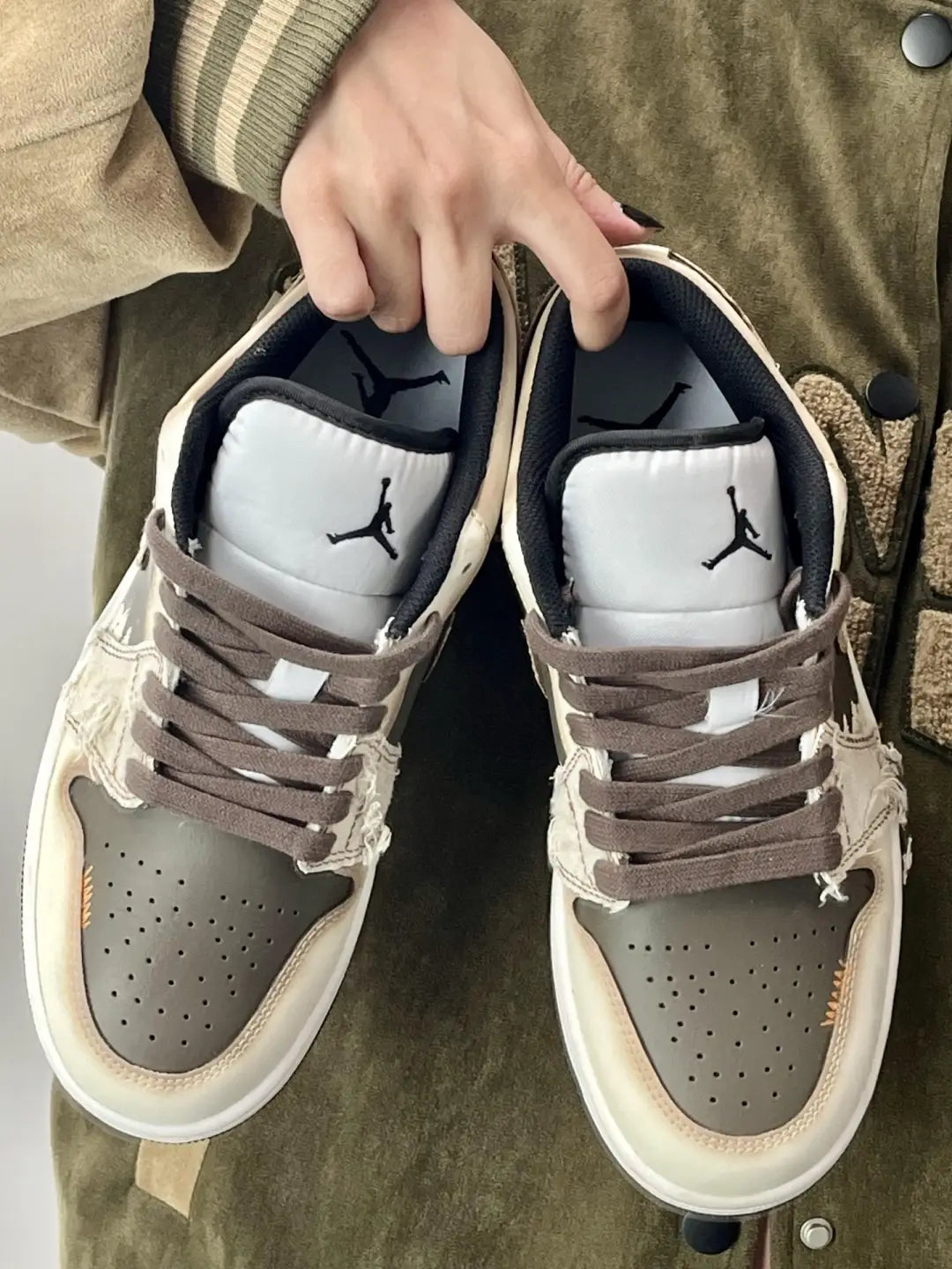 [Custom Sandstorm]Air Jordan 1 Low Unisex Brown