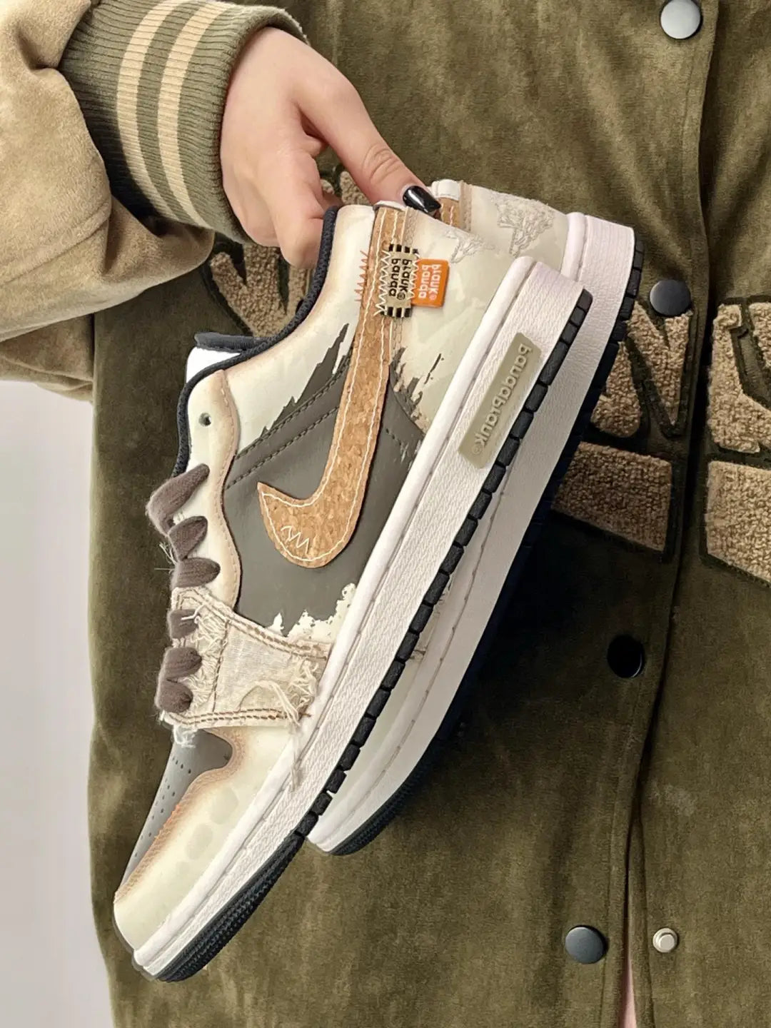 [Custom Sandstorm]Air Jordan 1 Low Unisex Brown