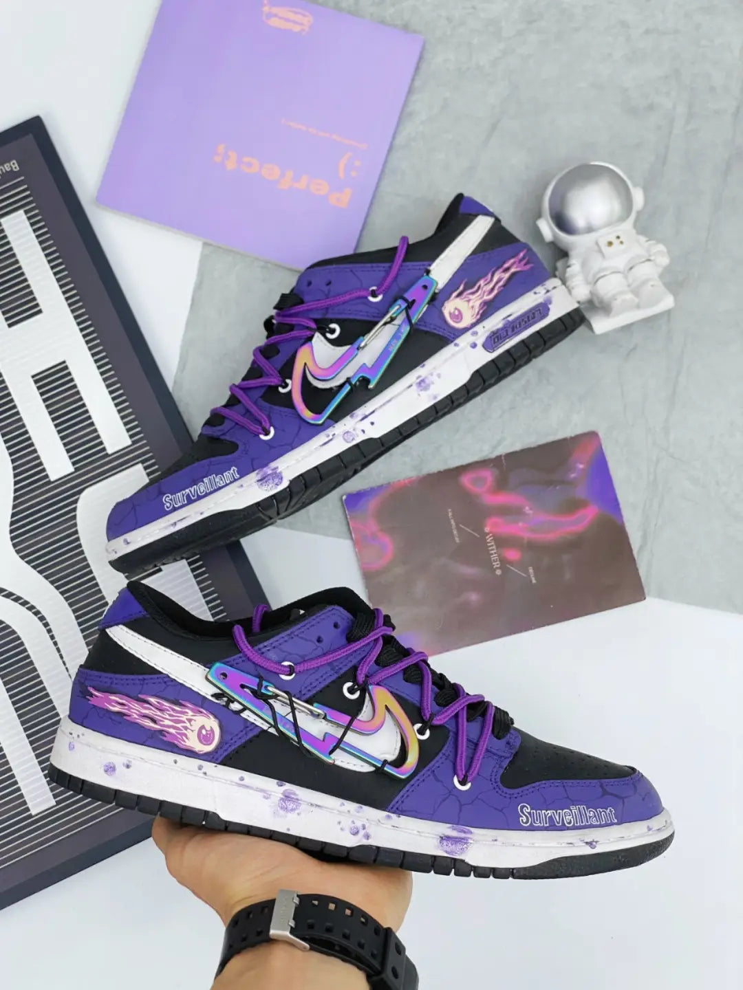 [Custom Comets ]  Dunk Skateboarding Shoes Men