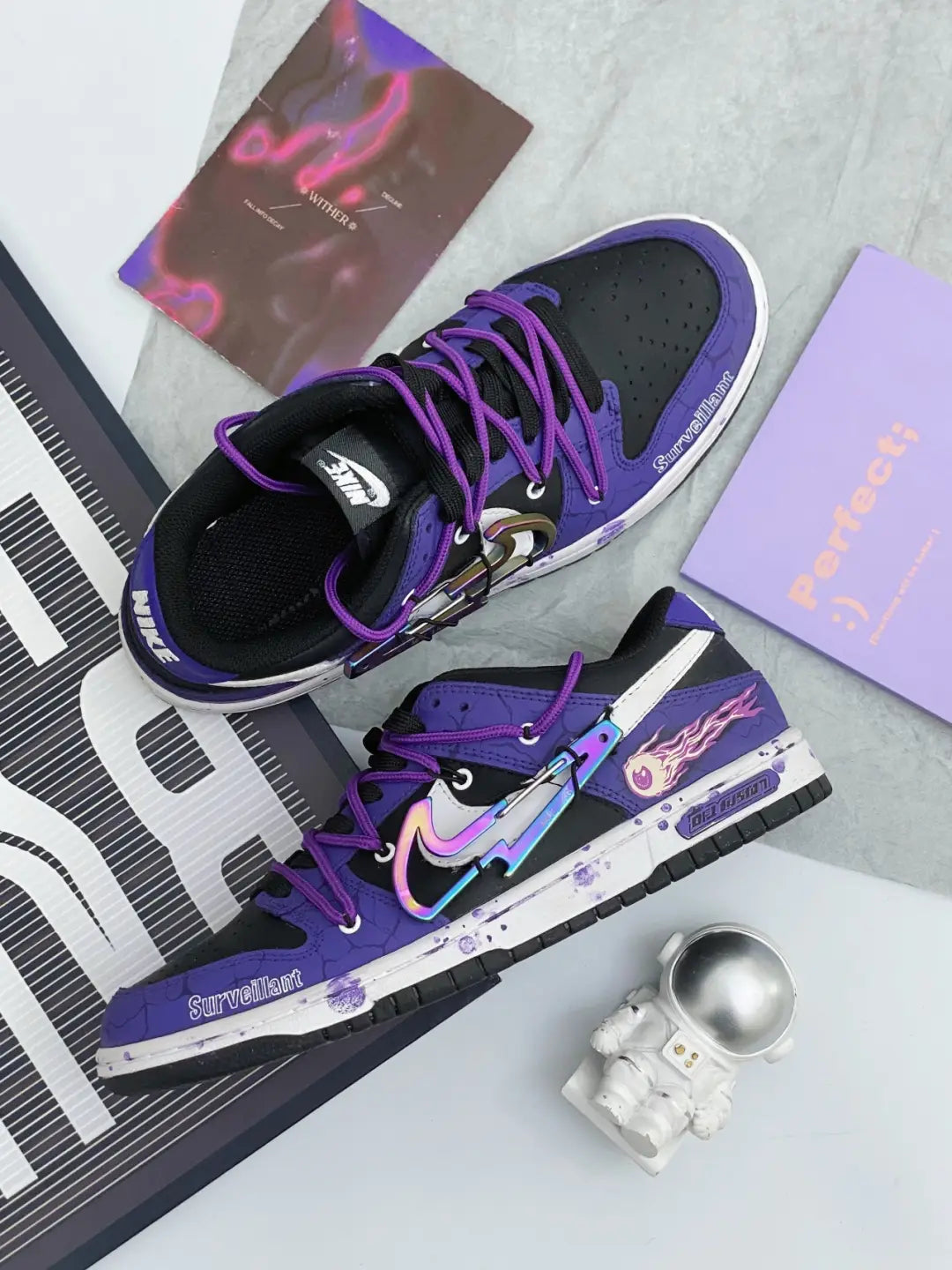 [Custom Comets ]  Dunk Skateboarding Shoes Men