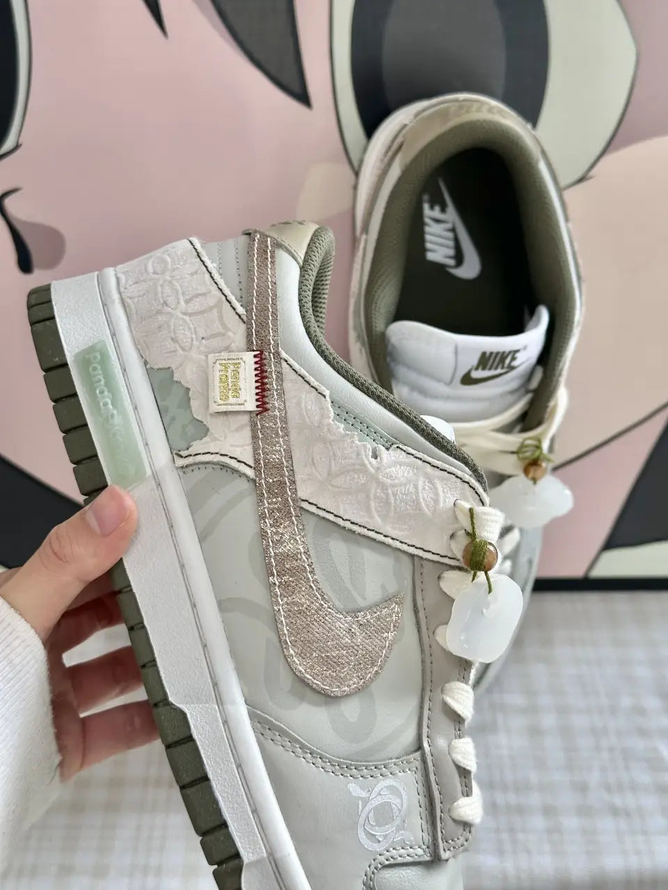 Evergreen Wood and Jade - Women's Dunk Low Custom