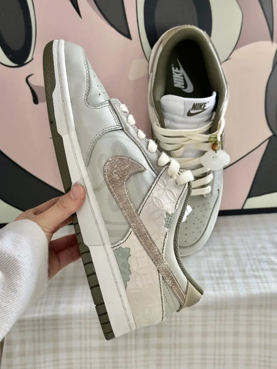 Evergreen Wood and Jade - Women's Dunk Low Custom