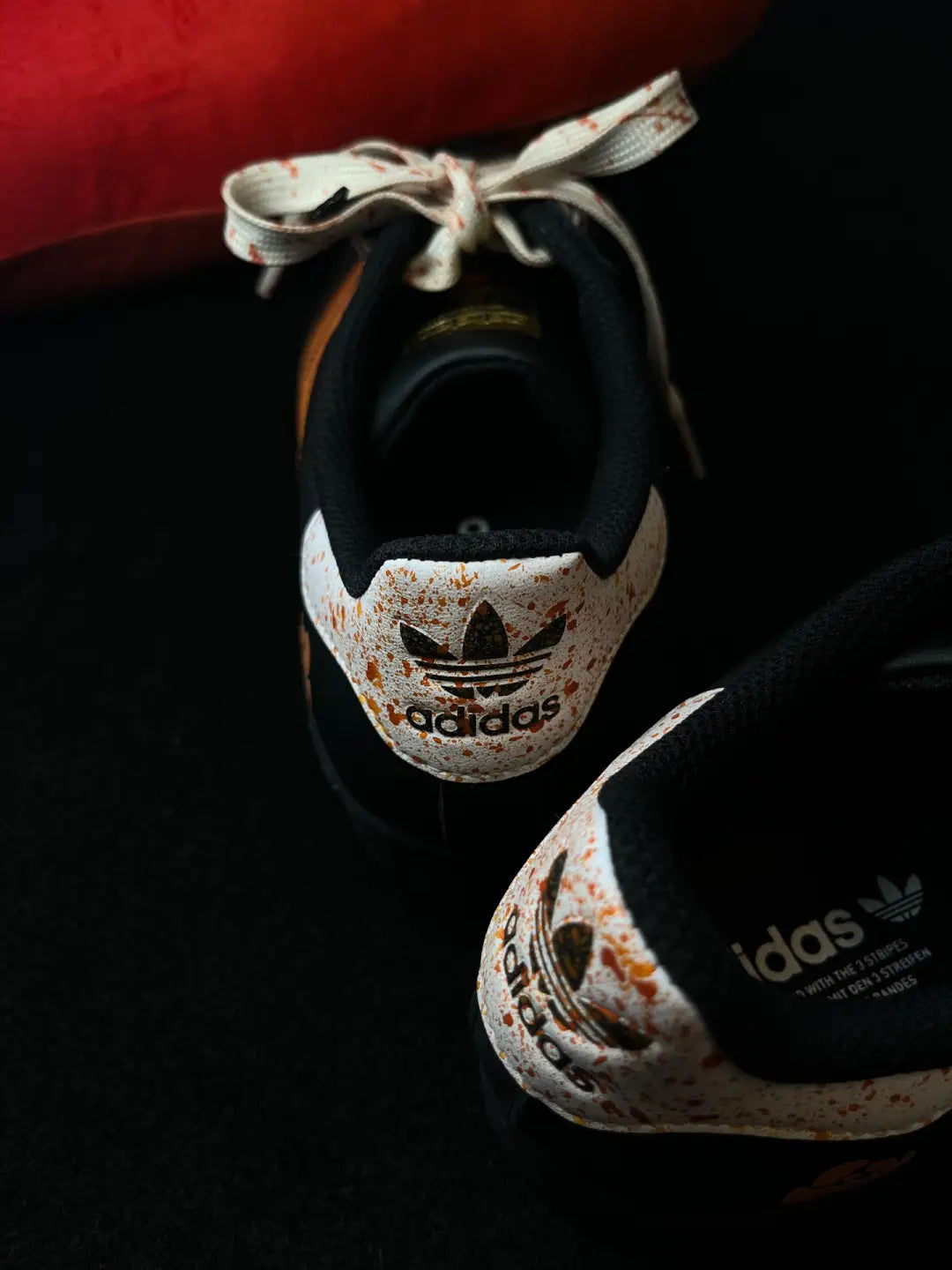 [Custom Pumpkin Kicks] originals SUPERSTAR Low Top Halloween Series Black
