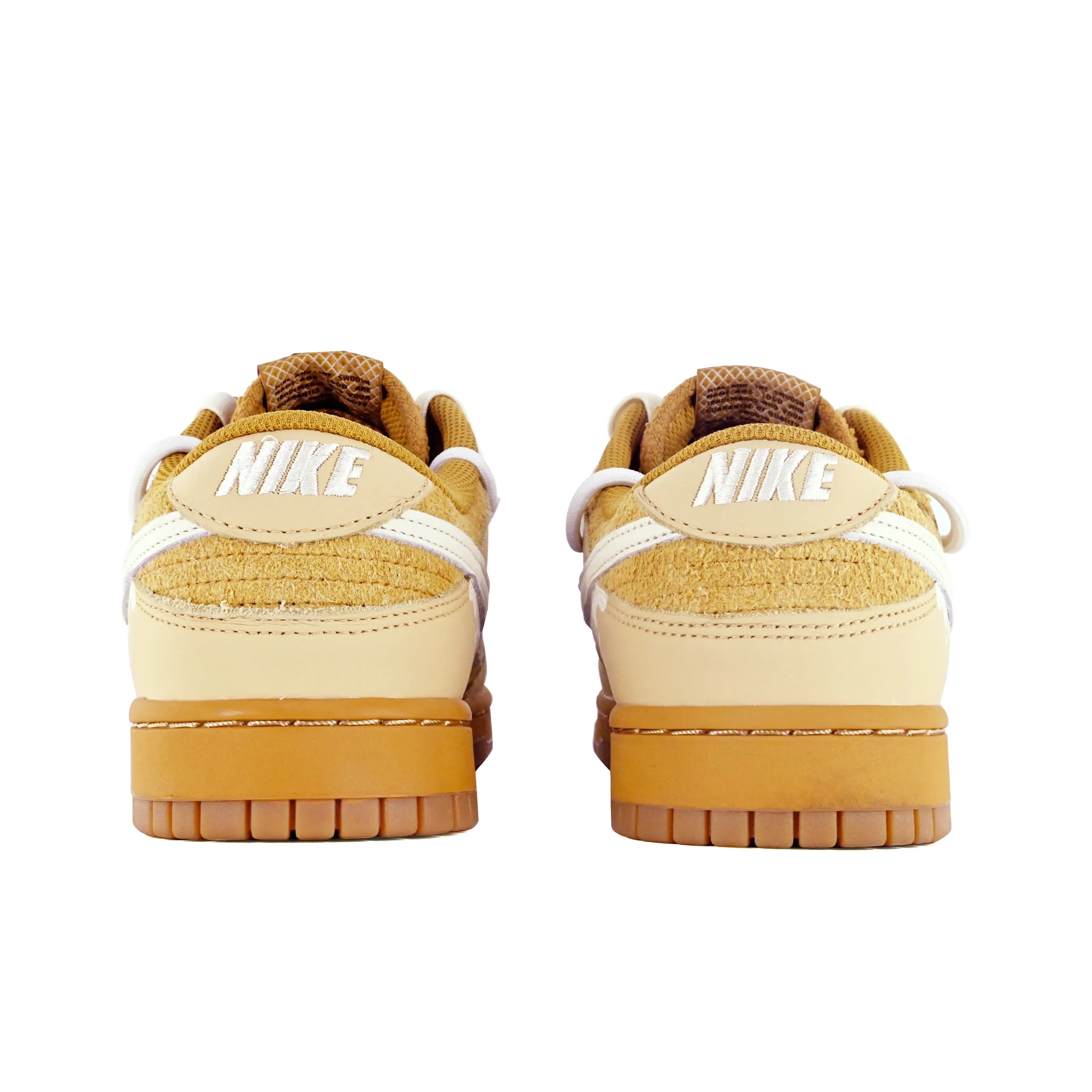 [Custom Milk Waffles] Dunk Low Skateboarding Shoes Unisex Brown/White
