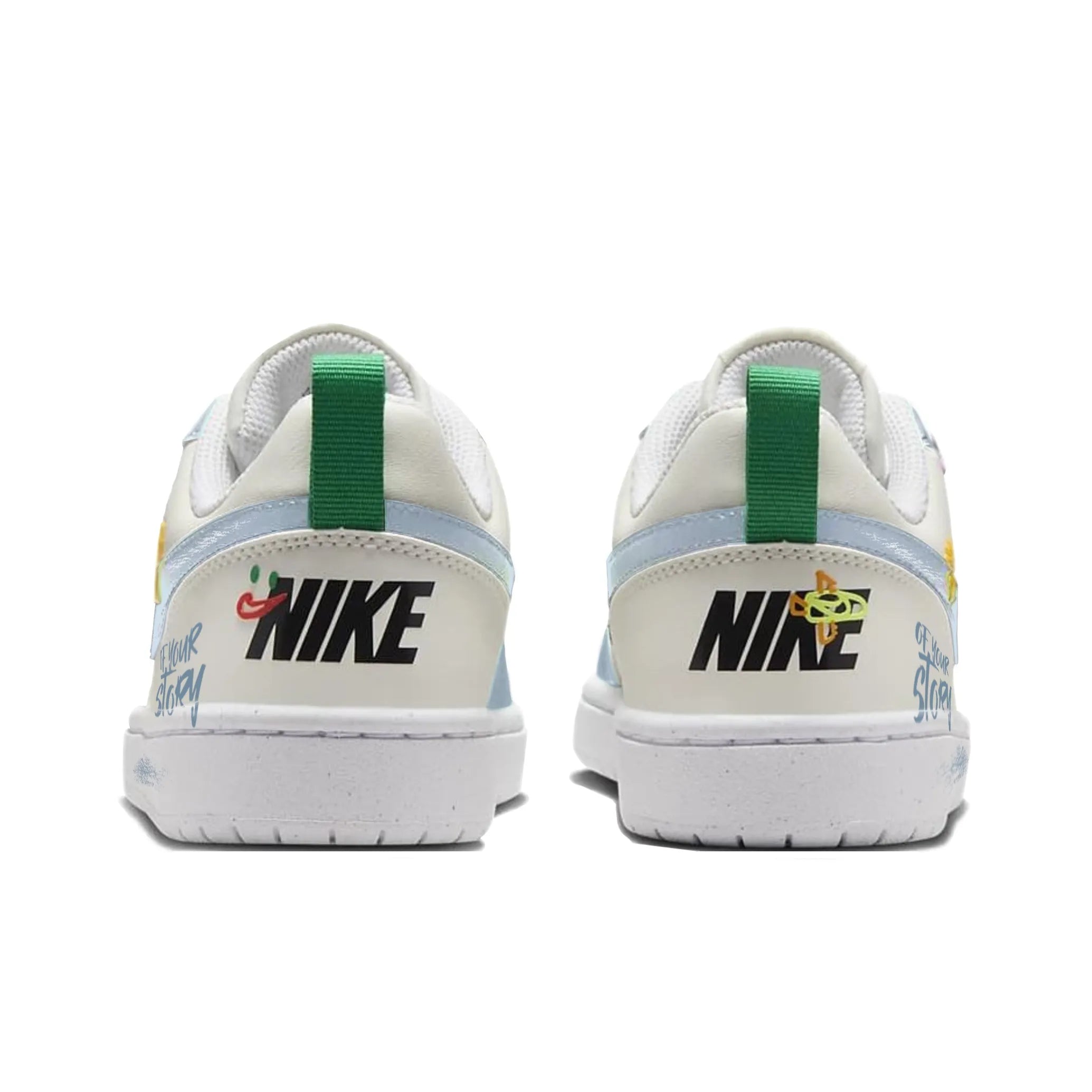 [Custom Unlimited Fun/Light Blue] Court Borough Skateboard Shoes For Children Unisex