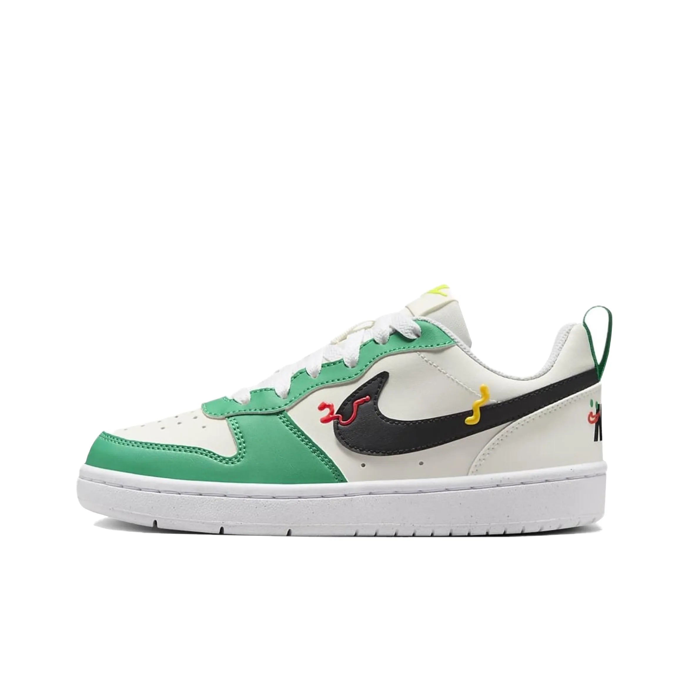 [Custom Unlimited Fun/White/Wings] Court Borough Skateboard Shoes For Children Unisex