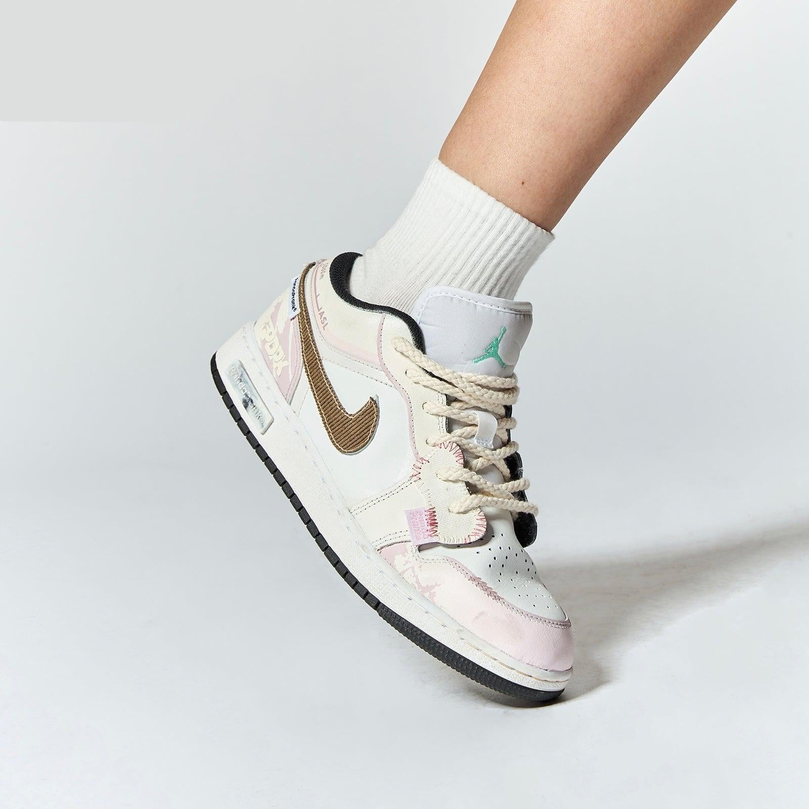 Rainbow Wings - Women's Jordan 1 Low Custom