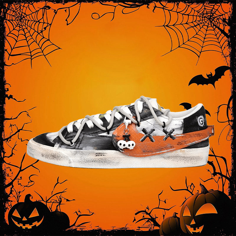 [Customized Pumpkin Party] Blazer Jumbo Low-top Shoes Unisex Black/Orange