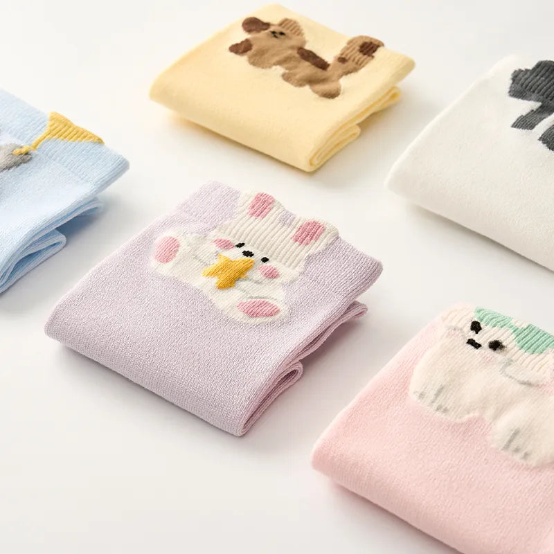 Women's Cotton Sports Socks - 5A Antibacterial Thin Odor, Control Moisture-Wicking Crew Socks (Multi-Pack)