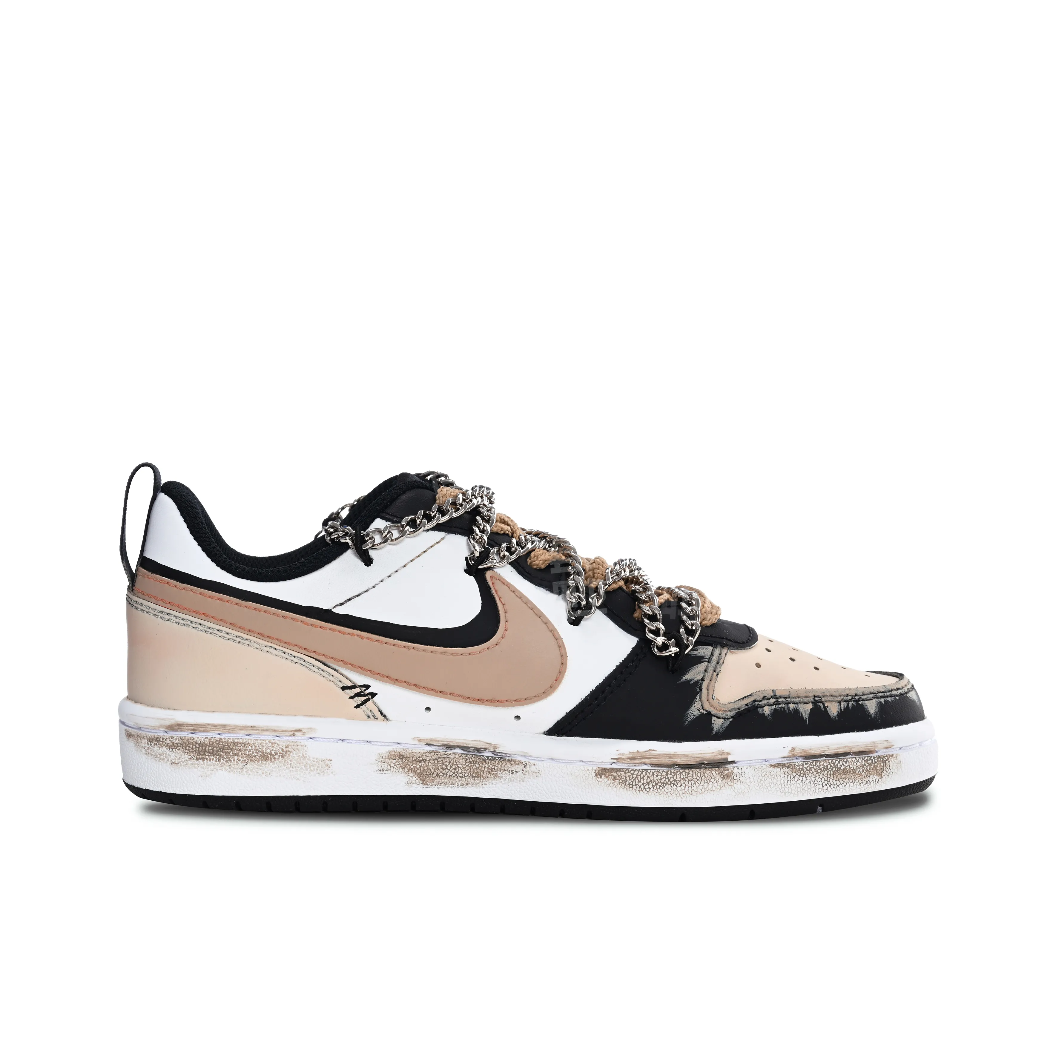 [Customized Ten Evil Disciples] Court Borough Low-top Shoes Female Brown/Black Gothic style