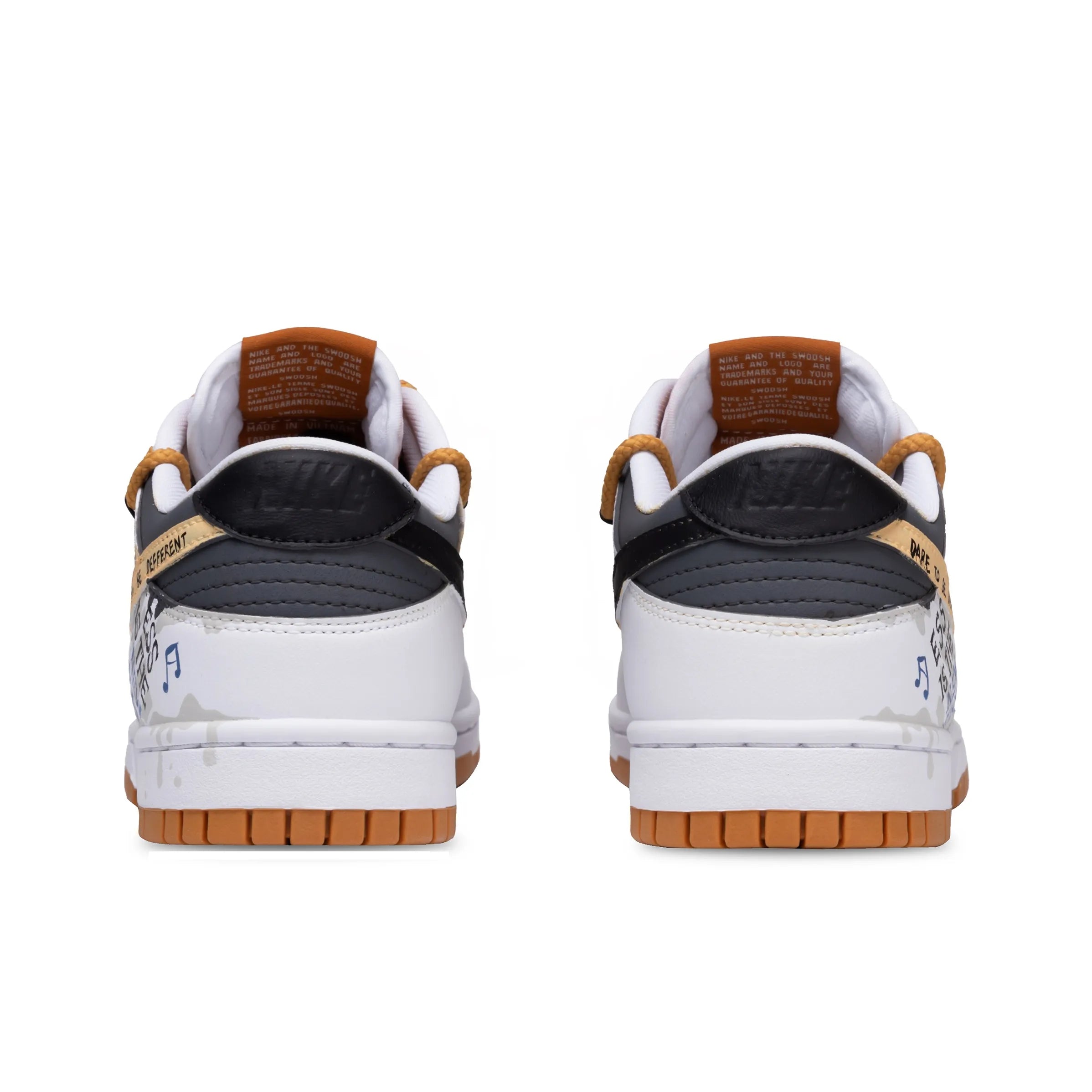 [Custom Urban Wild] Dunk Low Unisex White/Brown/Gray