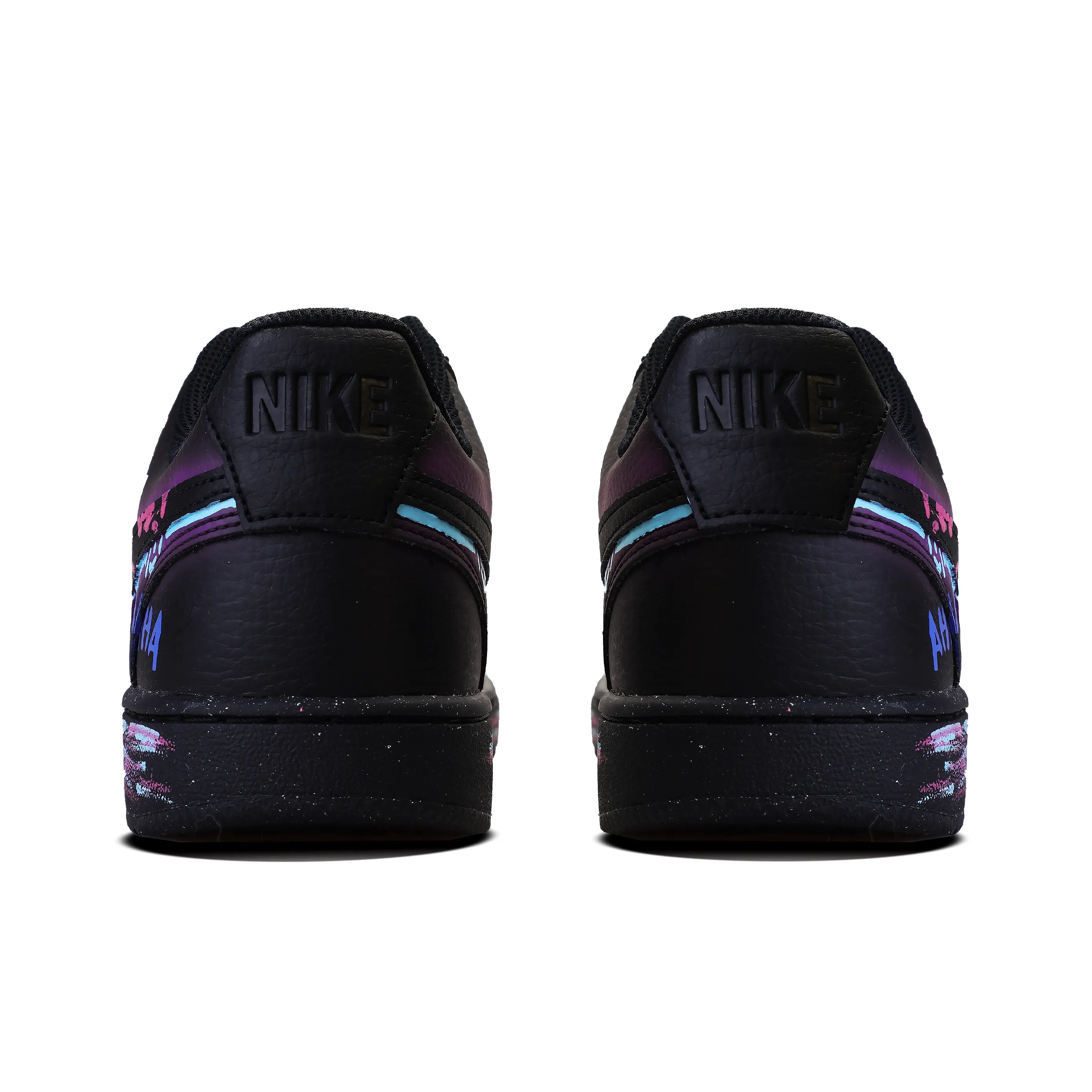 [Custom Cyber Prank] Court Vision 1 Skateboard Shoes Unisex Black