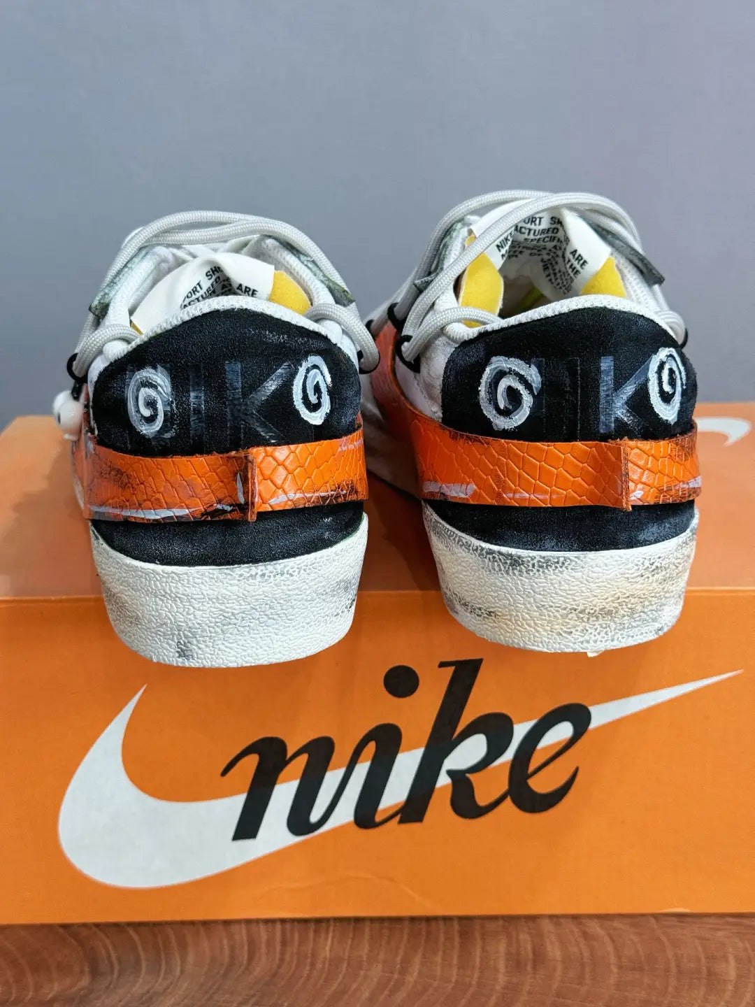 [Customized Pumpkin Party] Blazer Jumbo Low-top Shoes Unisex Black/Orange